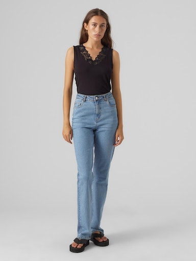 Vero Moda V-Shirt »VMROSA SL V-NECK TOP JRS NOOS«