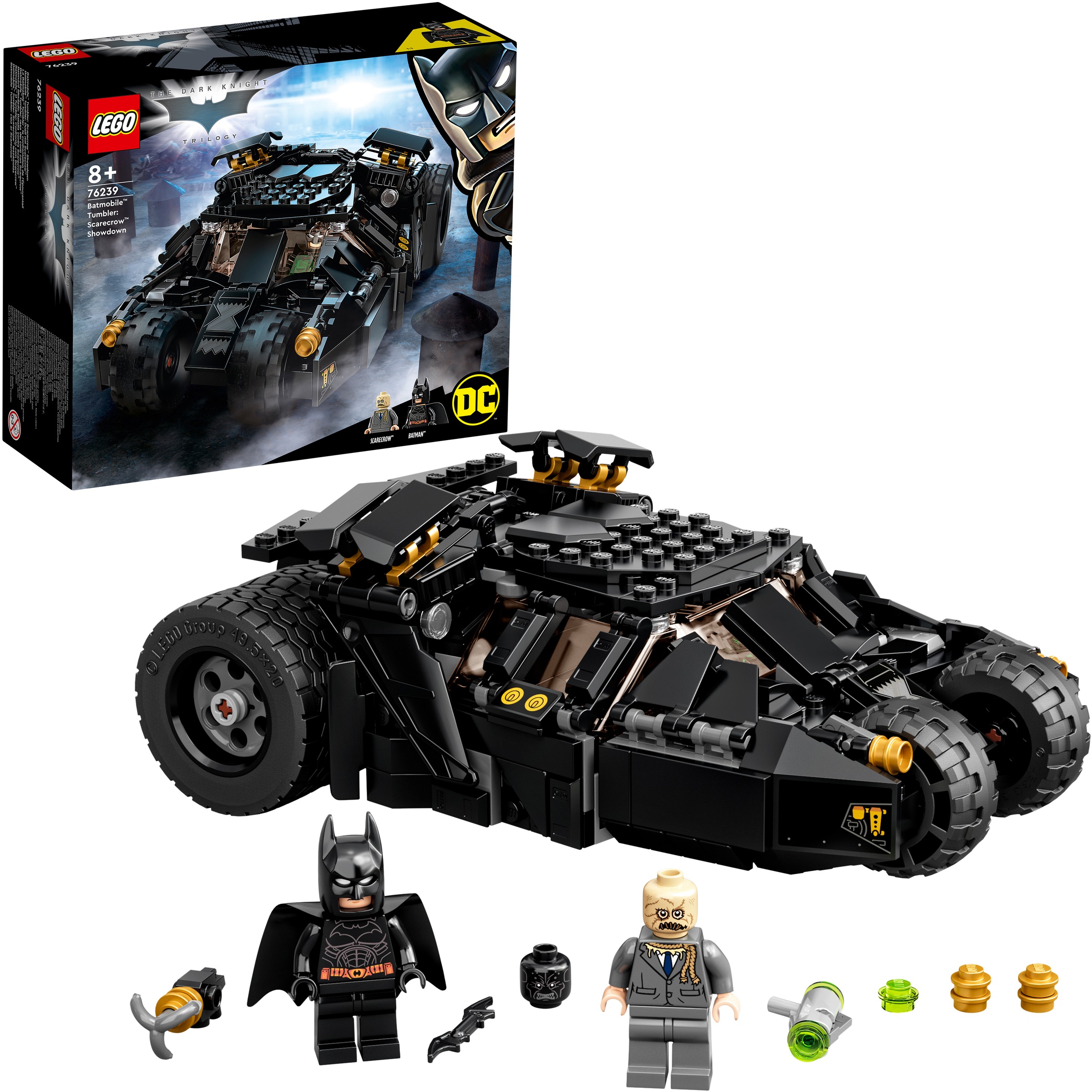 Image of LEGO® Konstruktionsspielsteine »Batmobile™ Tumbler: Duell mit Scarecrow™, LEGO® DC Batman™«, (422 St.), Made in Europe bei Ackermann Versand Schweiz