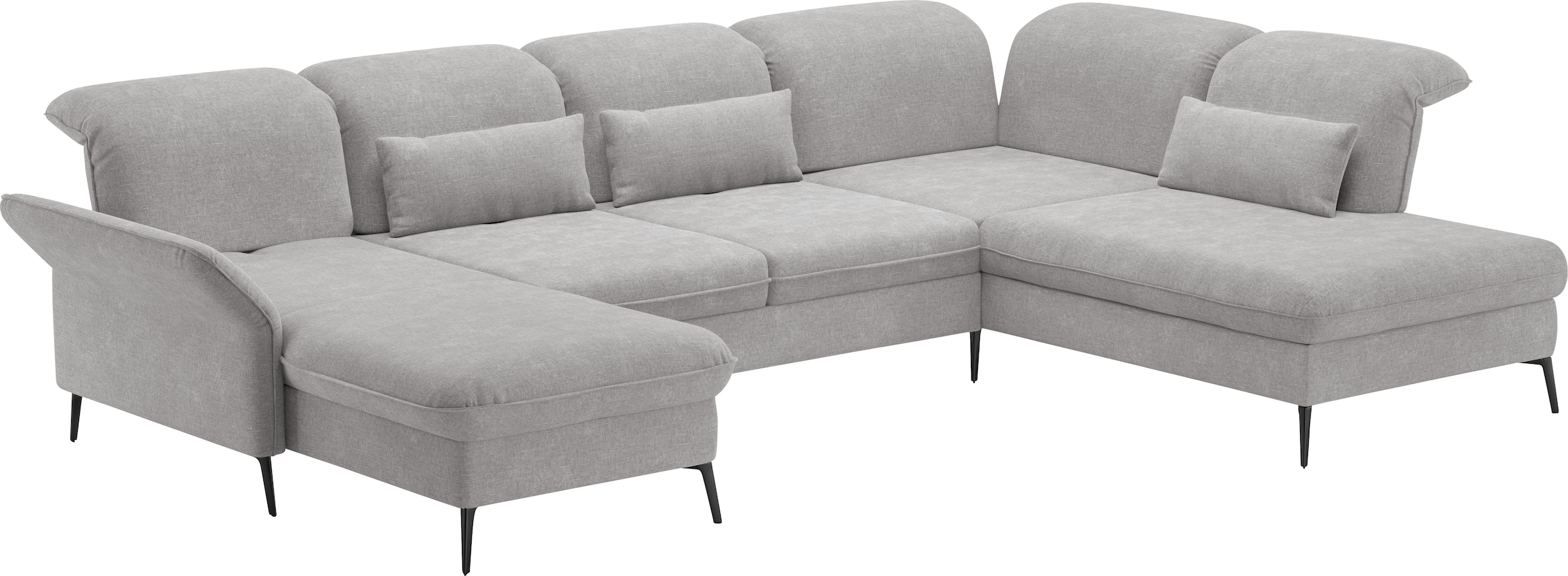 sit&more Wohnlandschaft »Emely«, mit Sitztiefenverstellung optional mit Bettfunktion und Bettkasten
