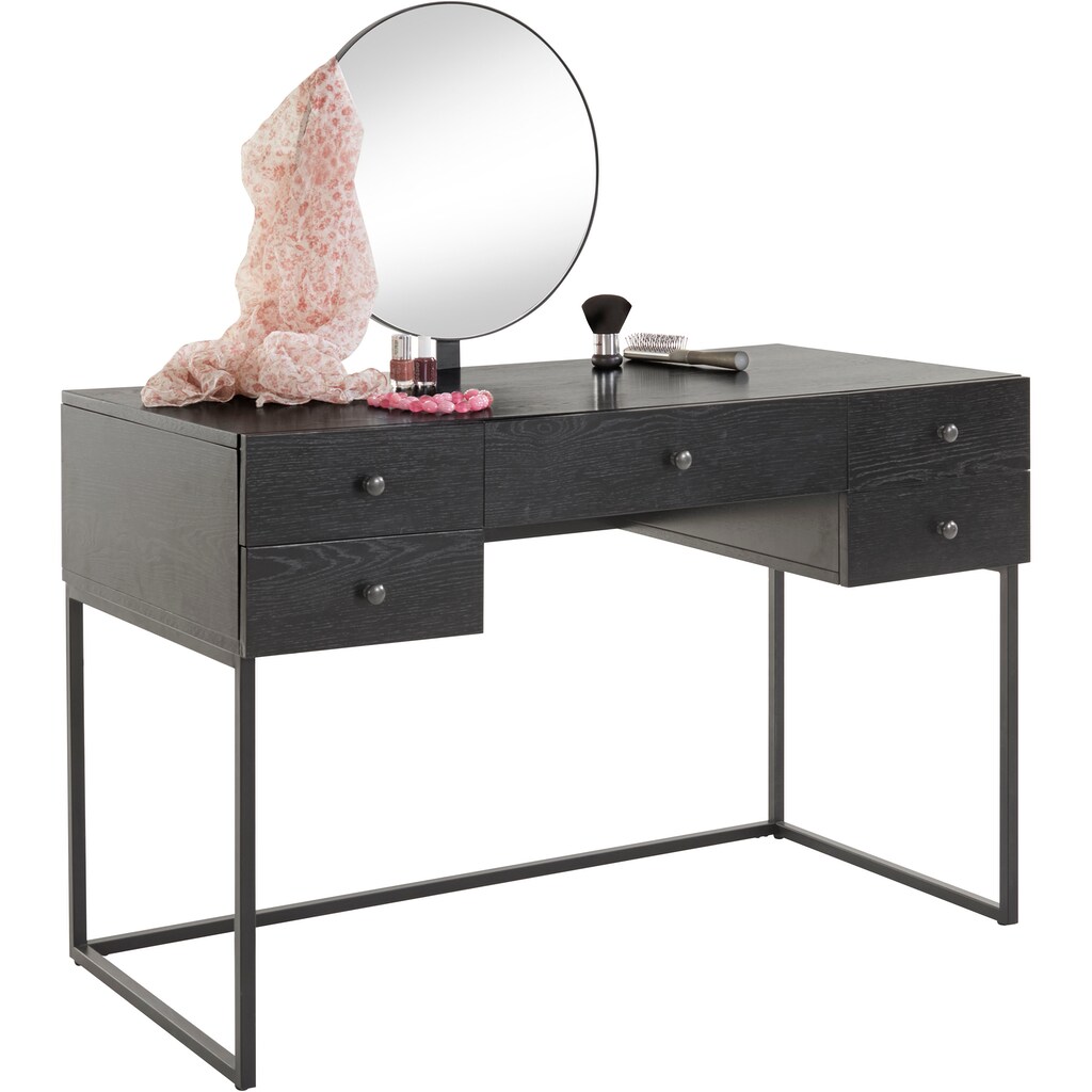 Guido Maria Kretschmer Home&Living Schminktisch »Douxmi«, 1,8 cm starke Tischplatte, viel Stauraum, Pflegeleicht, Breite 120 cm