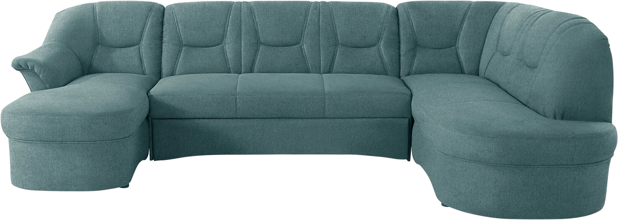 Image of DOMO collection Wohnlandschaft "SARAFINA 295x83x180 cm, auch mit Federkern für mehr Sitzkomfort" whlw. mit Bettfunktion, elegantes Design, U-Form