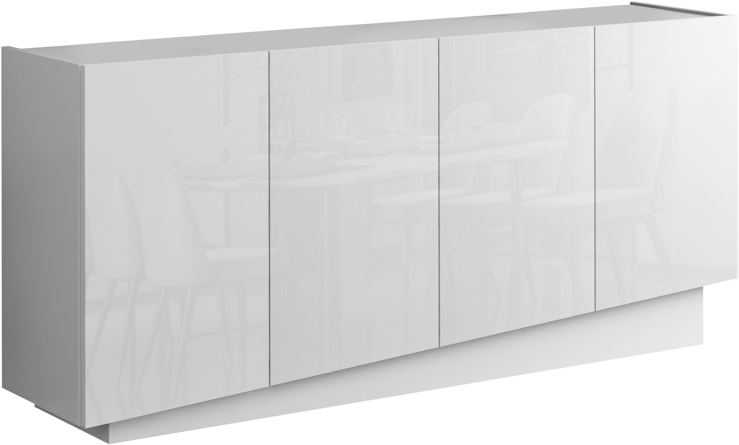 INOSIGN Sideboard »VELA, Sideboard, Breite 160 cm, Design mit schrägen Türen« 1 Stk. tlg. Made in Italy, Masse-B/T/H: 160x35x75,Sideboard, Anrichte, Kommode