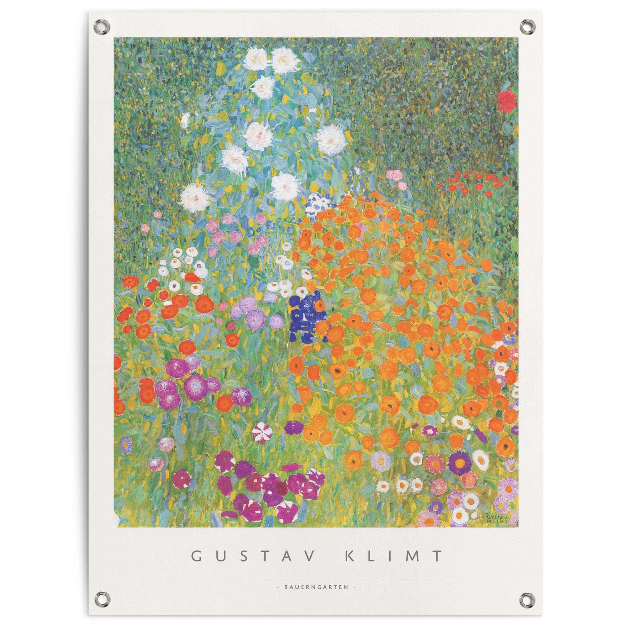 Image of Reinders Poster "Gustav Klimt - Bauerngarten" Outdoor für Garten oder Balkon