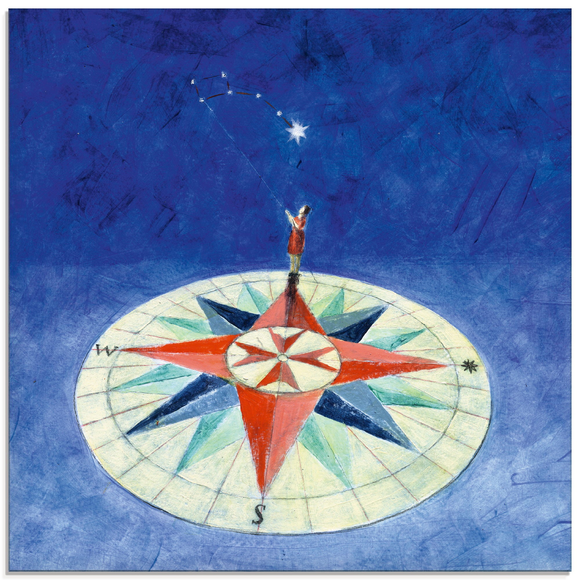 Image of Artland Glasbild »Wissen wo man steht«, Geräte & Werkzeuge, (1 St.) bei Ackermann Versand Schweiz