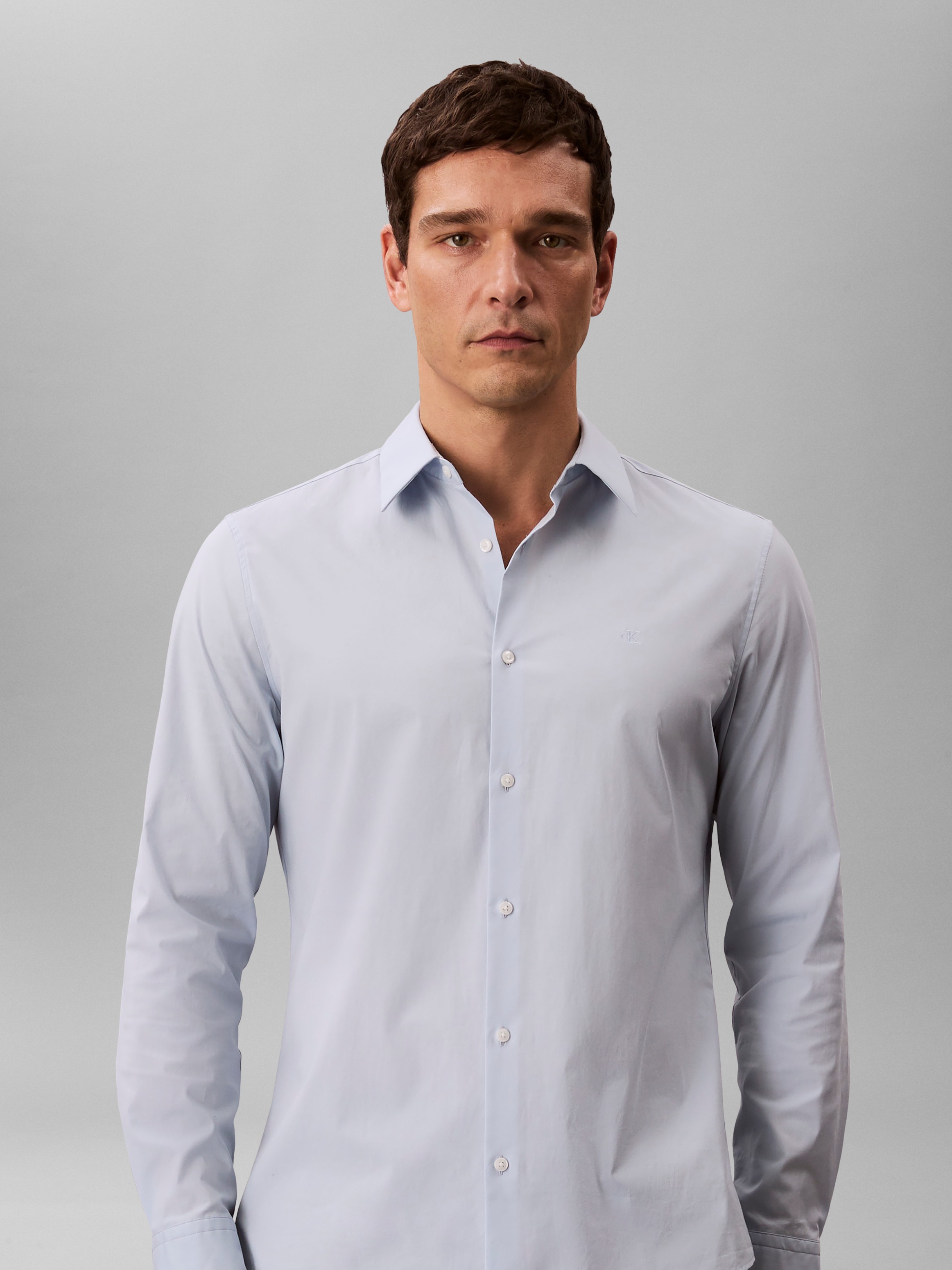 Calvin Klein Chemise à manches longues »LONG SLEEVE SOLID STRETCH SLIM SHIRT« slim fit, in Unifarbe