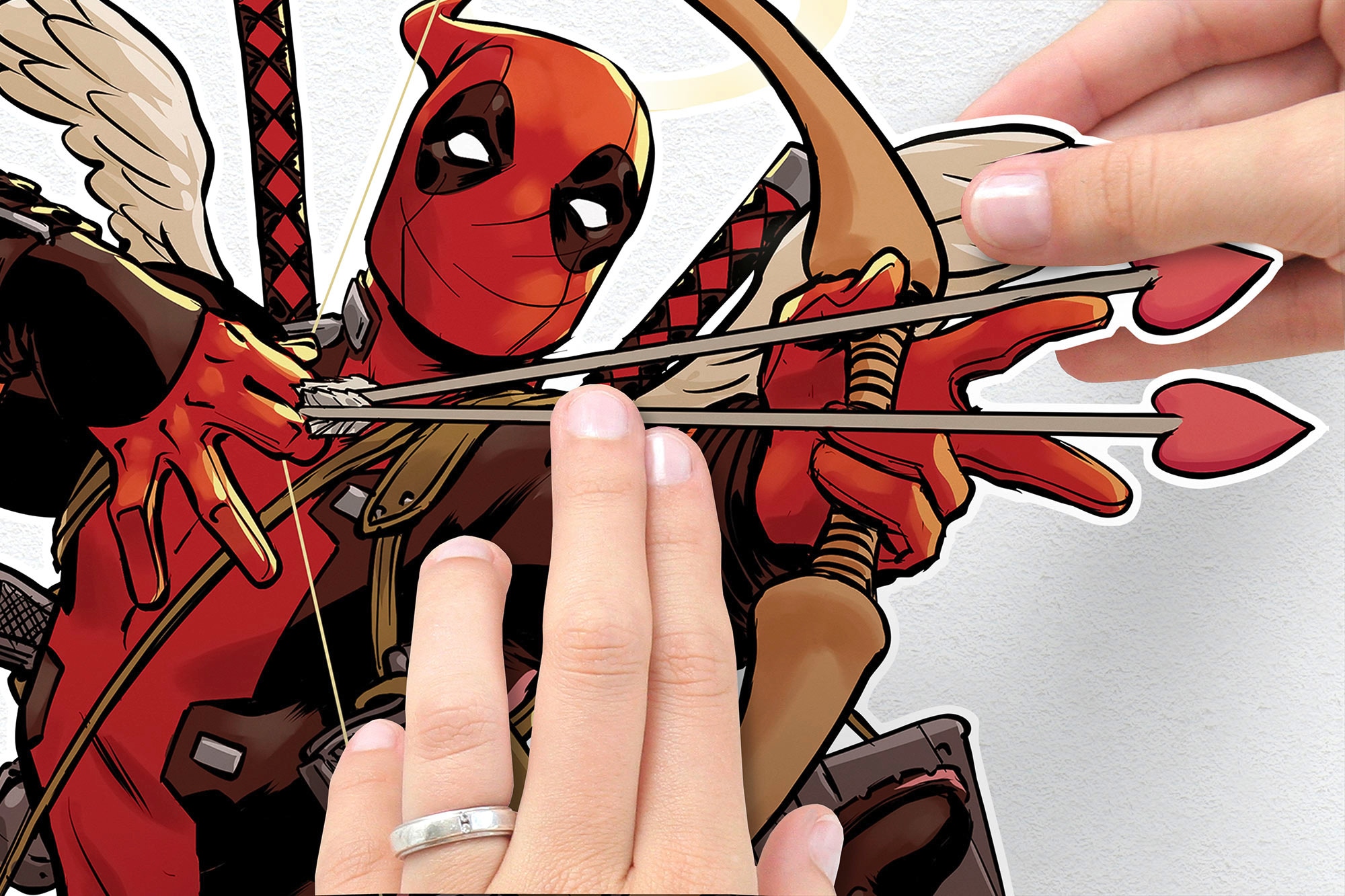 Komar Wandtattoo »Deadpool Lovepool - Grösse 50 x 70 cm«, (17 St.), selbstklebend, Wandsticker, Kinderzimmer
