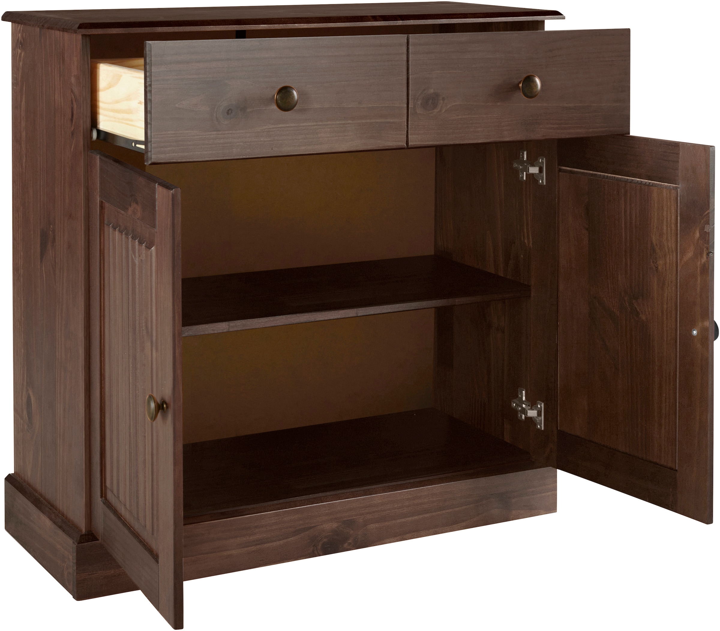 Home affaire Sideboard »Liotta«, Kommode mit verstellbaren Einlegeboden, massives Kiefernholz