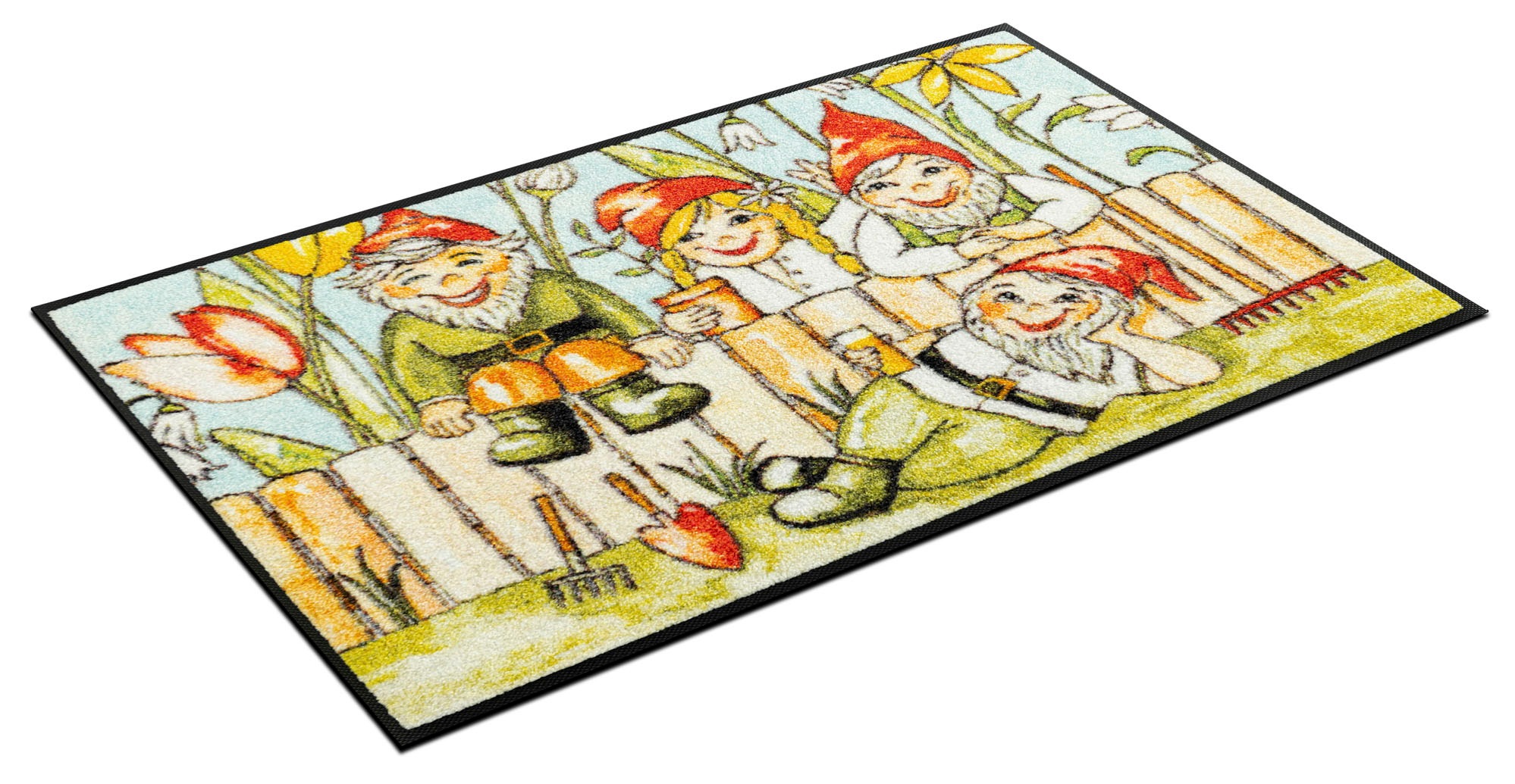 Image of wash+dry by Kleen-Tex Fussmatte »Fence Party«, rechteckig, 7 mm Höhe bei Ackermann Versand Schweiz