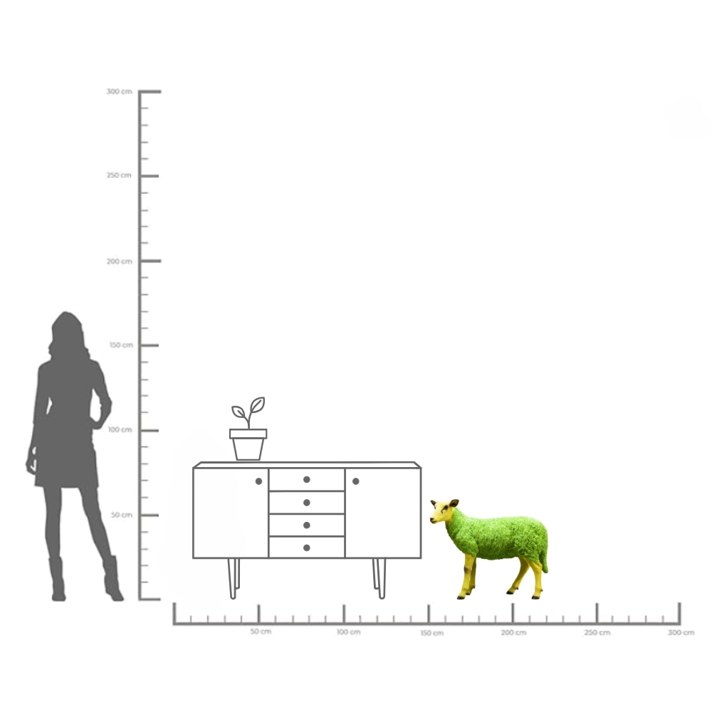 Kare Design Figurine de décoration »Sheep Colore Green«