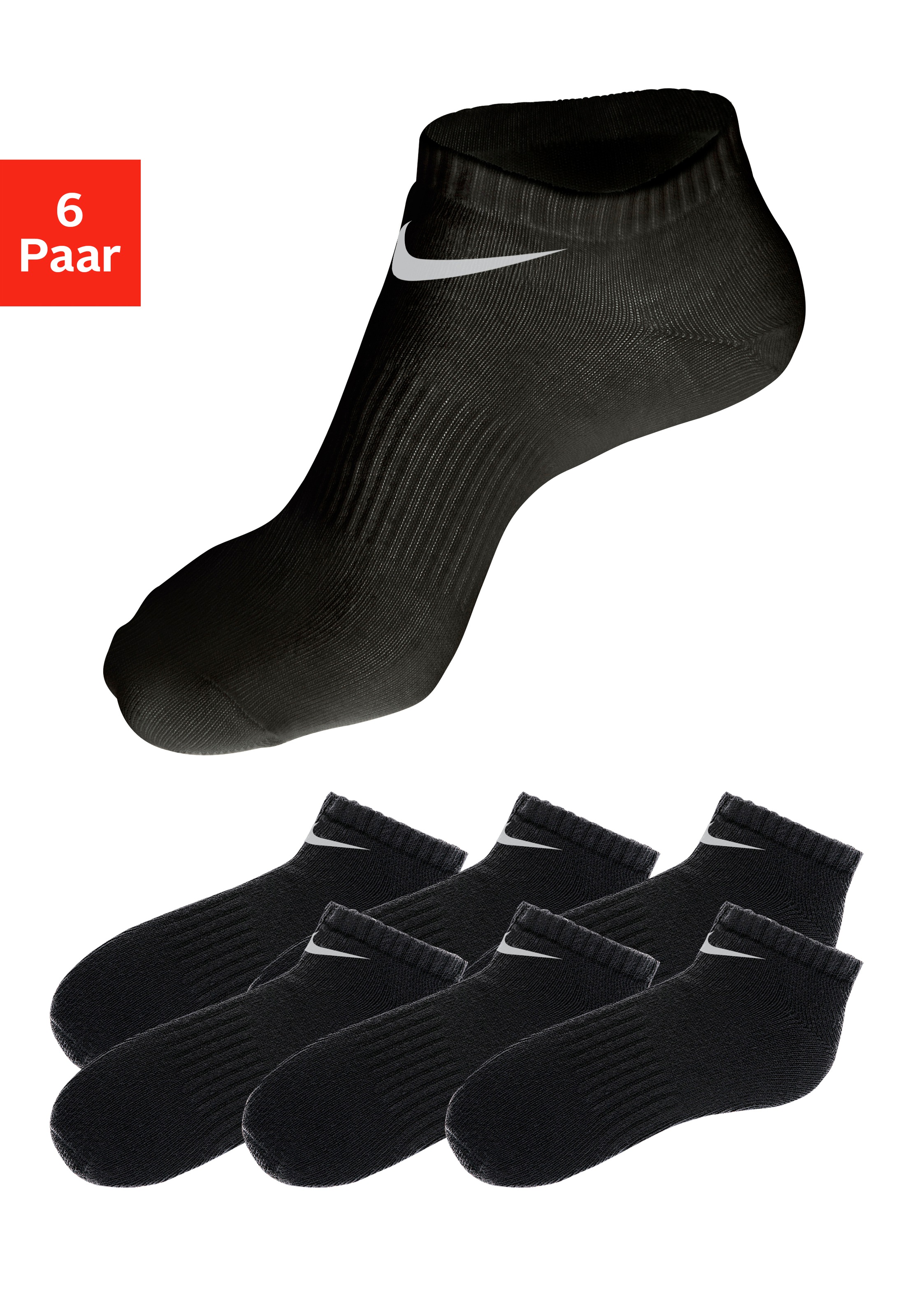 Image of Nike Sneakersocken, (6 Paar), mit Mittelfussgummi bei Ackermann Versand Schweiz
