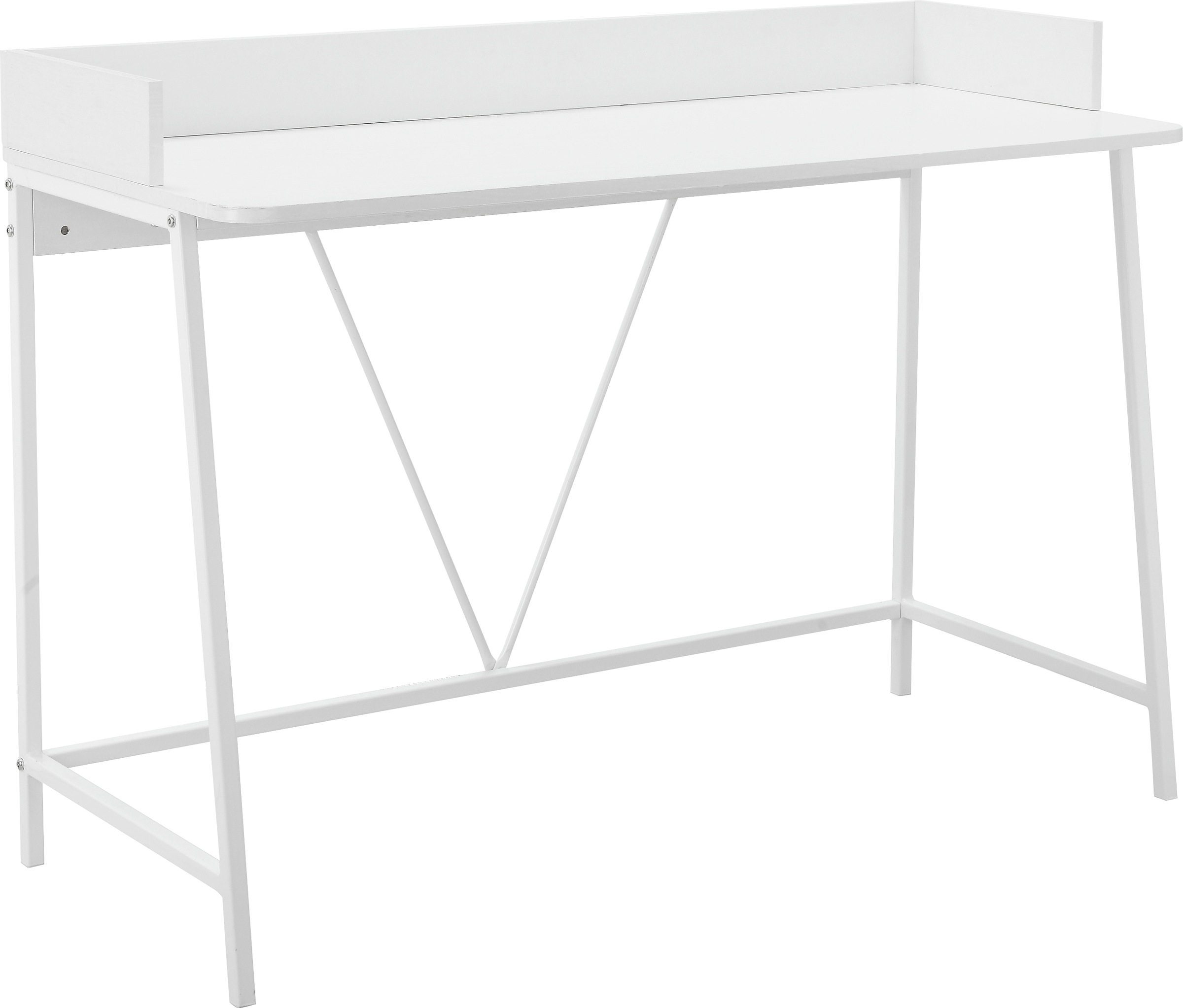 Image of GOODproduct Schreibtisch "Jullian" 1 Stk. tlg. weisses Gestell aus Metall, Breite 120 cm