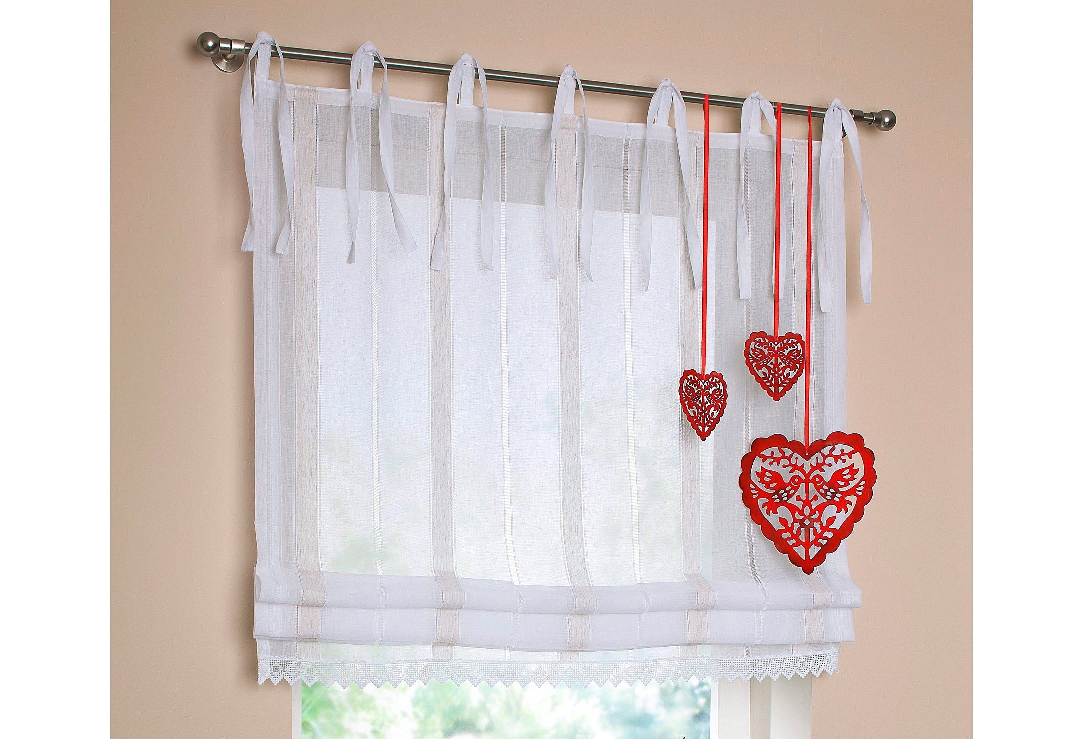 Image of Kutti Raffrollo »Rustico«, mit Bindebänder bei Ackermann Versand Schweiz