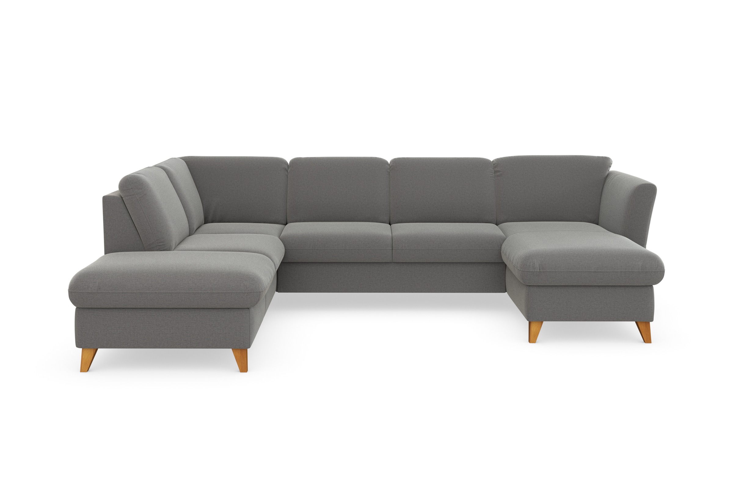 Home affaire Wohnlandschaft »Trelleborg U-Form« Federkern-Polsterung, wahlweise mit Bettfunktion und Stauraum