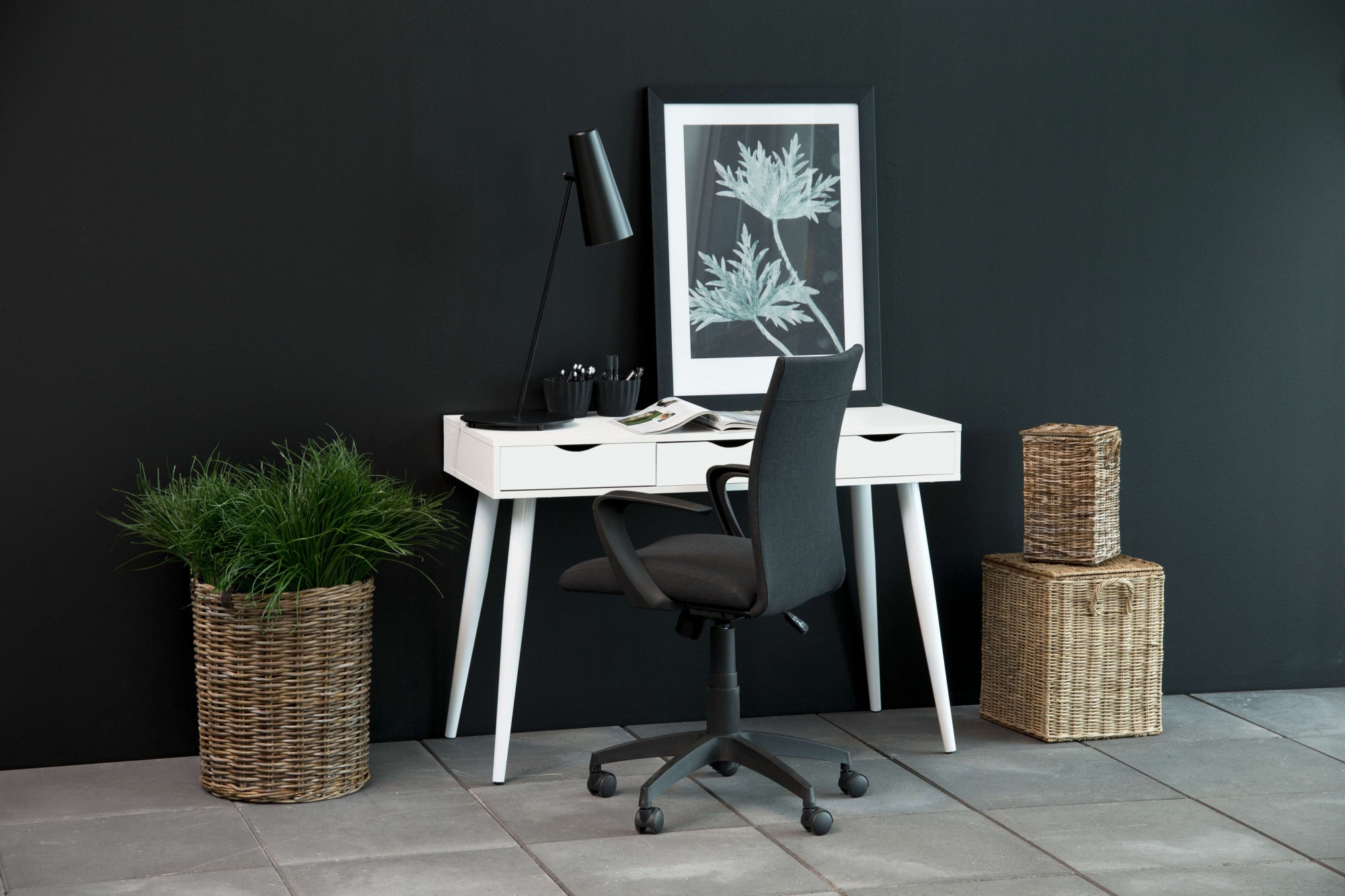ACTONA GROUP Schreibtisch »Neptun« Bürotisch, Arbeitstisch, mit 3 Schubladen, Breite 110 cm