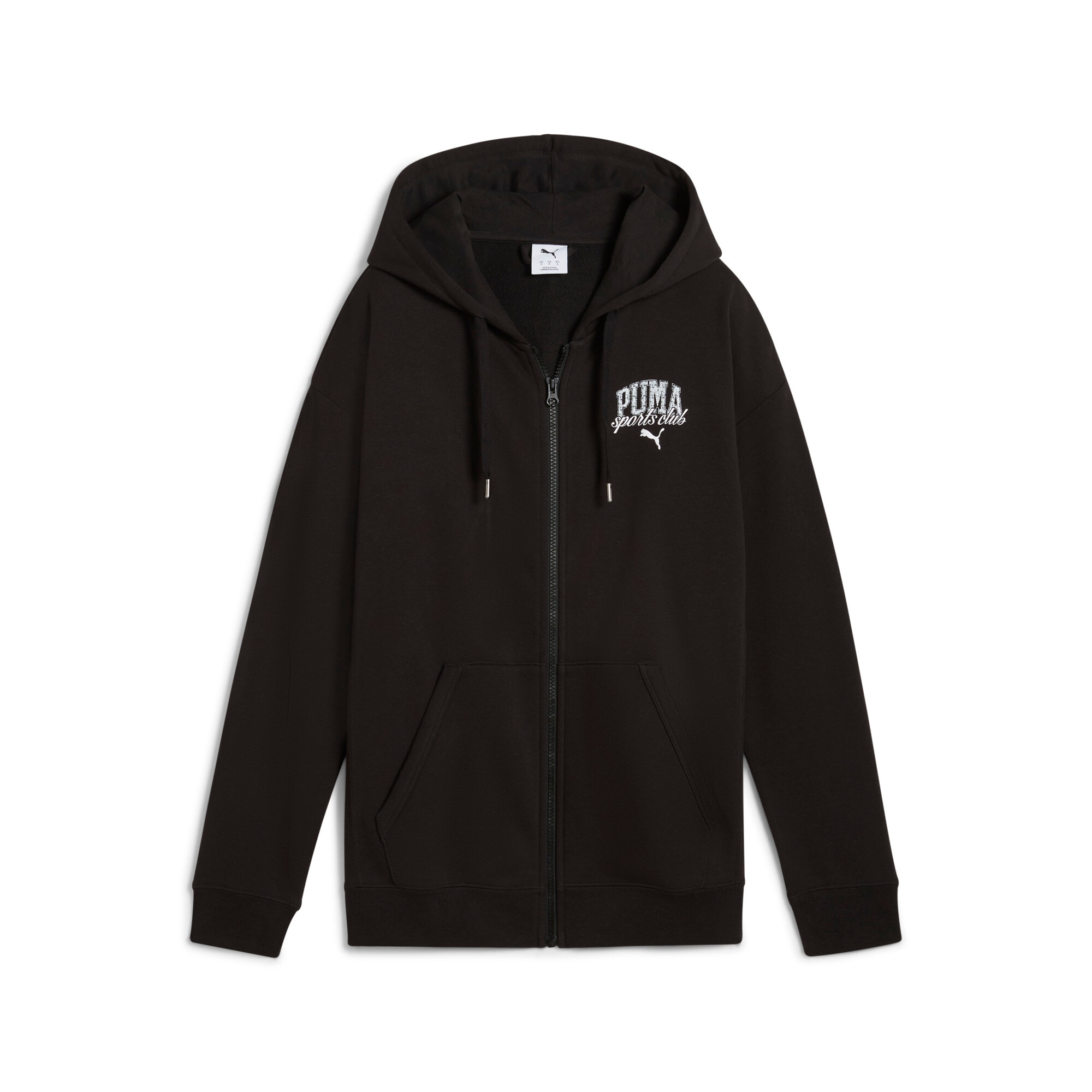Image of PUMA Kapuzensweatshirt "CLASS RELAXED FULL-ZIP HOODIE TR", mit Kängurutasche, mit verstellbarem Kordelzug
