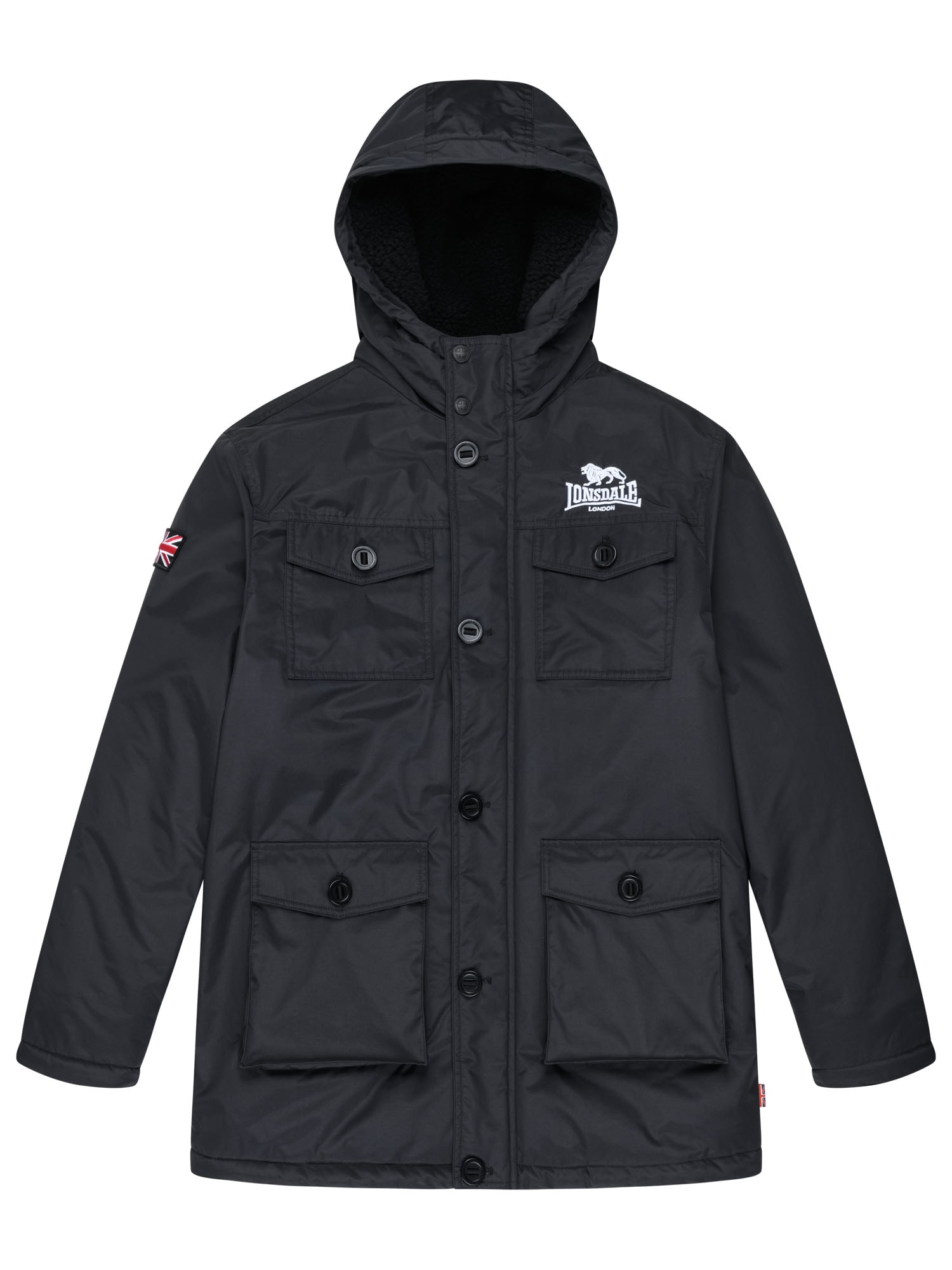 Lonsdale Manteau long »BIRLING« sportlicher Stil, aus Polyester, wasserabweisend, wärmeisolierend