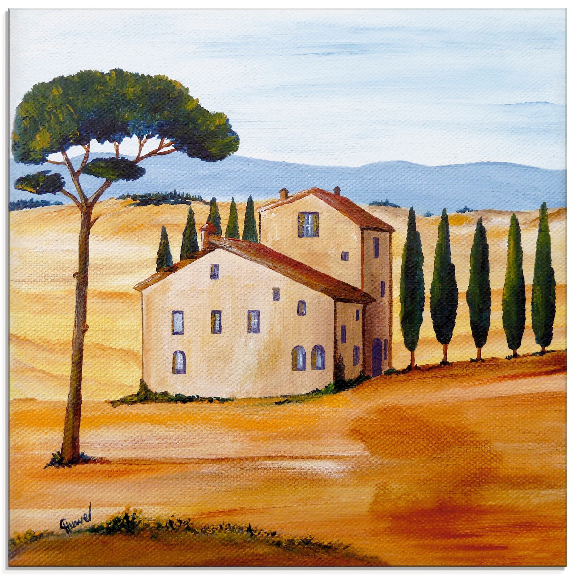 Image of Artland Glasbild »Toskana modern 1«, Europa, (1 St.) bei Ackermann Versand Schweiz