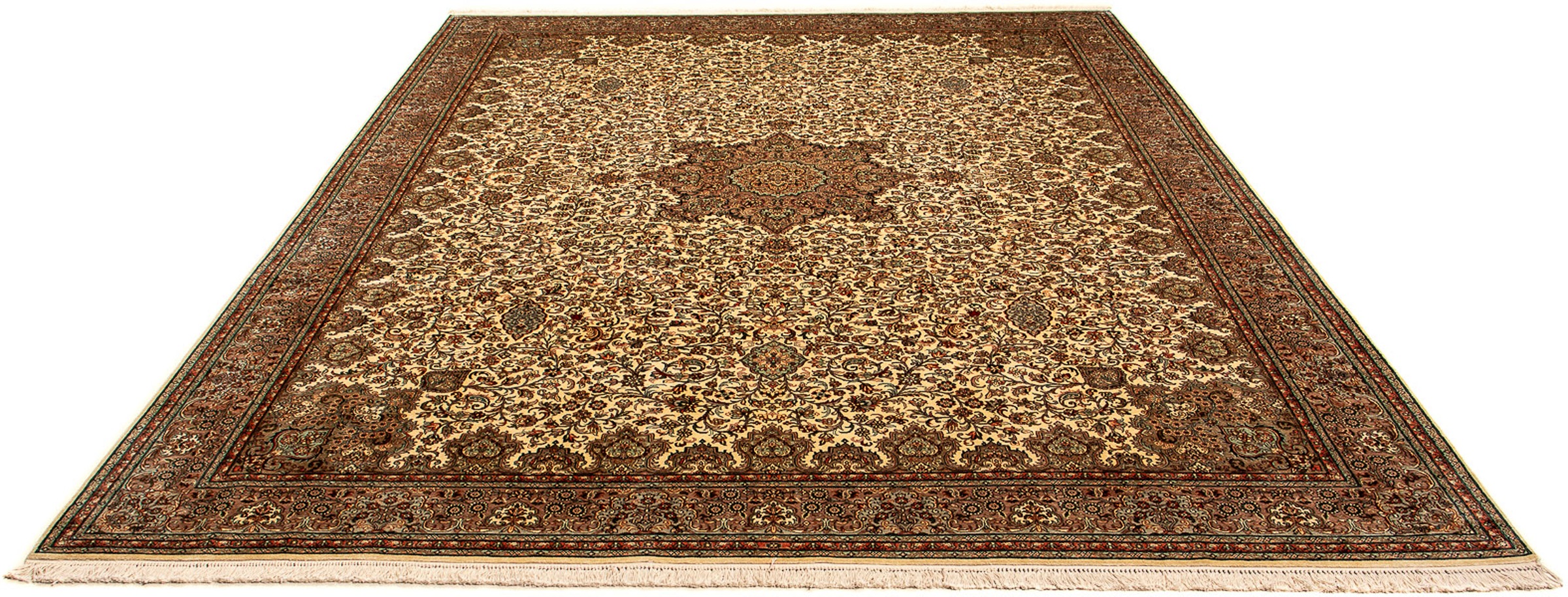 Image of morgenland Orientteppich »Perser - Classic - 327 x 250 cm - beige«, rechteckig, 10 mm Höhe, Wohnzimmer, Handgeknüpft, Einzelstück mit Zertifikat bei Ackermann Versand Schweiz