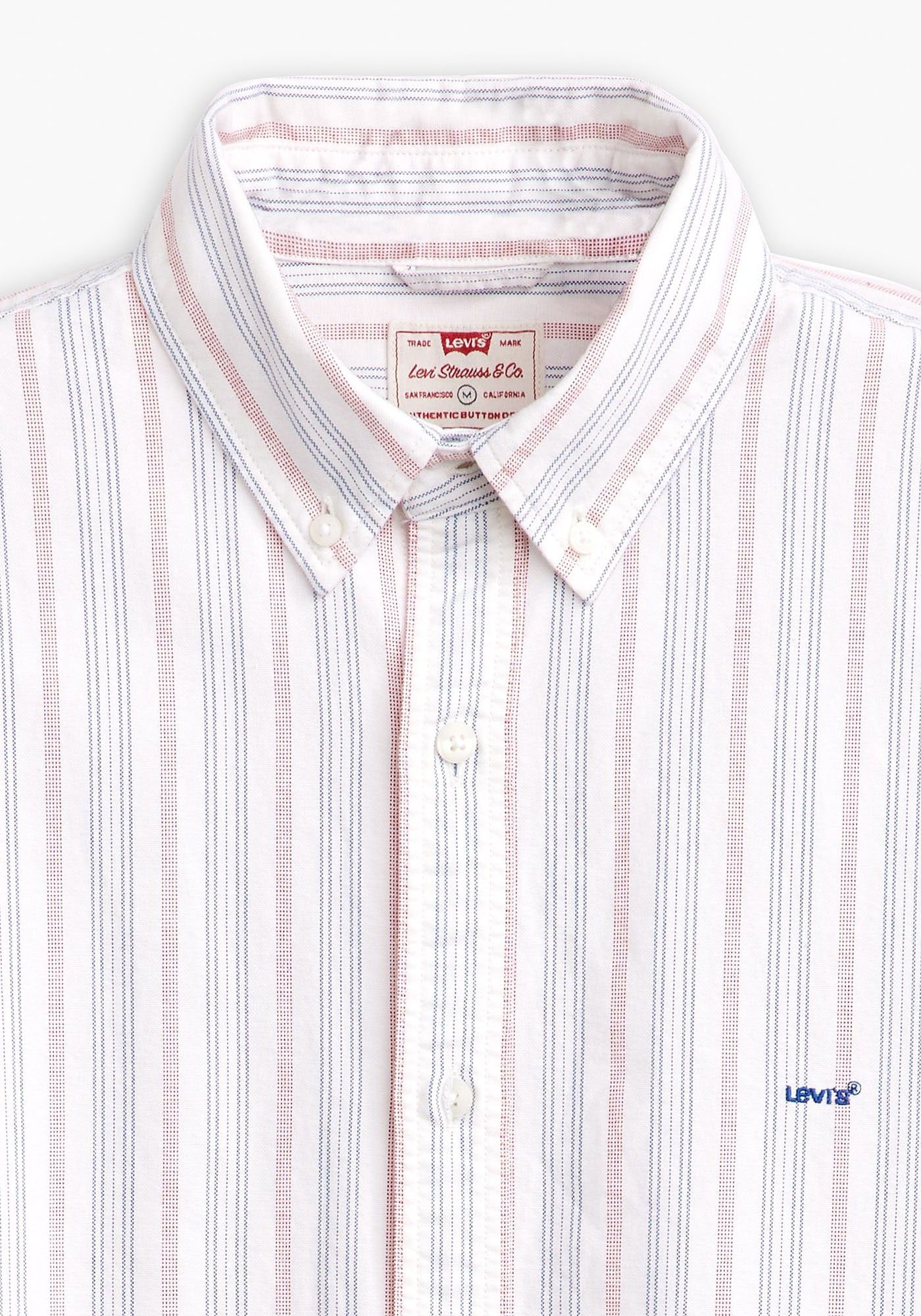 Levi's® Kurzarmhemd »SS AUTHENTIC BUTTON DOWN«, in Streifendessin, aus Baumwolle