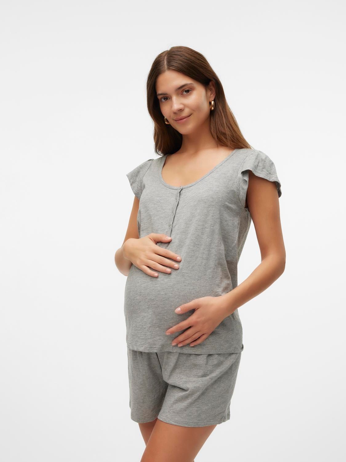 Image of Mamalicious Umstandspyjama "MLMIRA LGM LIA CAP JRS PYJAMAS 2F NOOS" Set, 2 tlg.