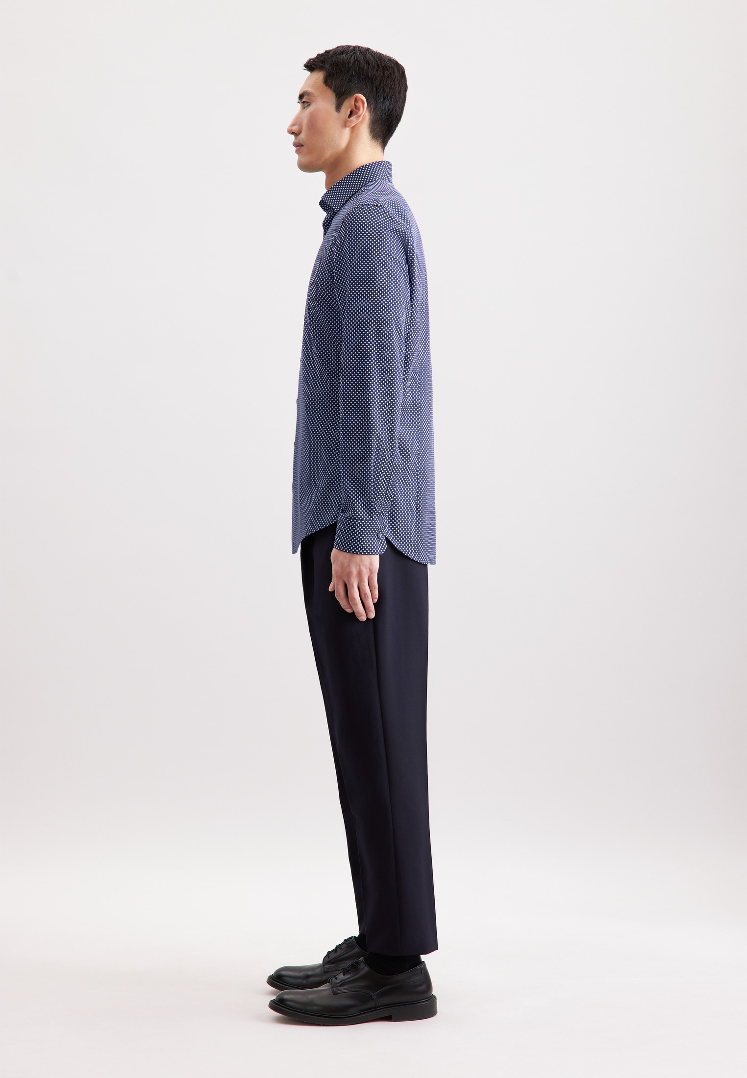 seidensticker Businesshemd »Schwarze Rose« Slim 1/1 Kentkragen Druck