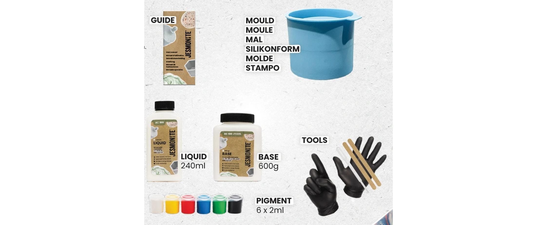 Kreativset »Jesmonite Bastelset Giessen Becher«