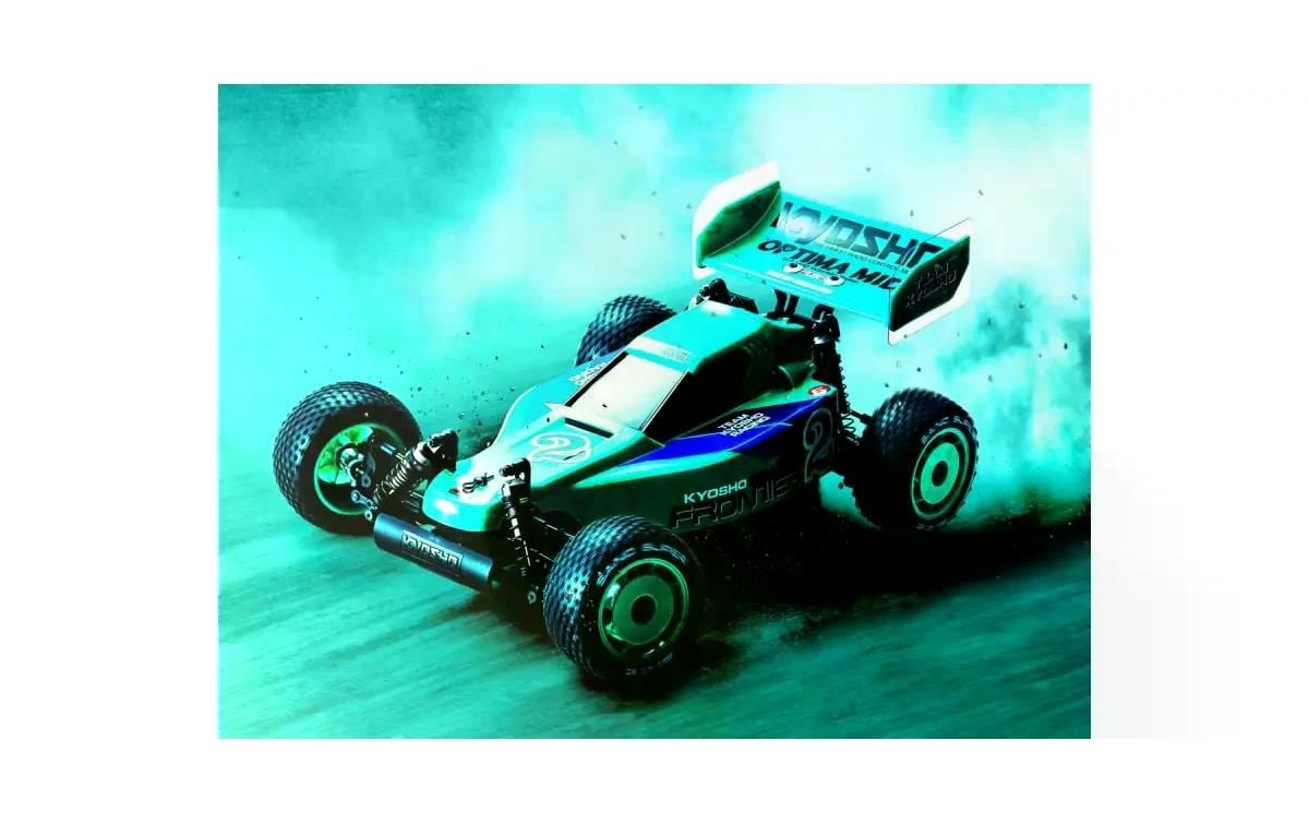 RC-Buggy »Kyosho Optima Mid'87 WC Worlds Spec 4WD, Bausatz,«, Unlackiert