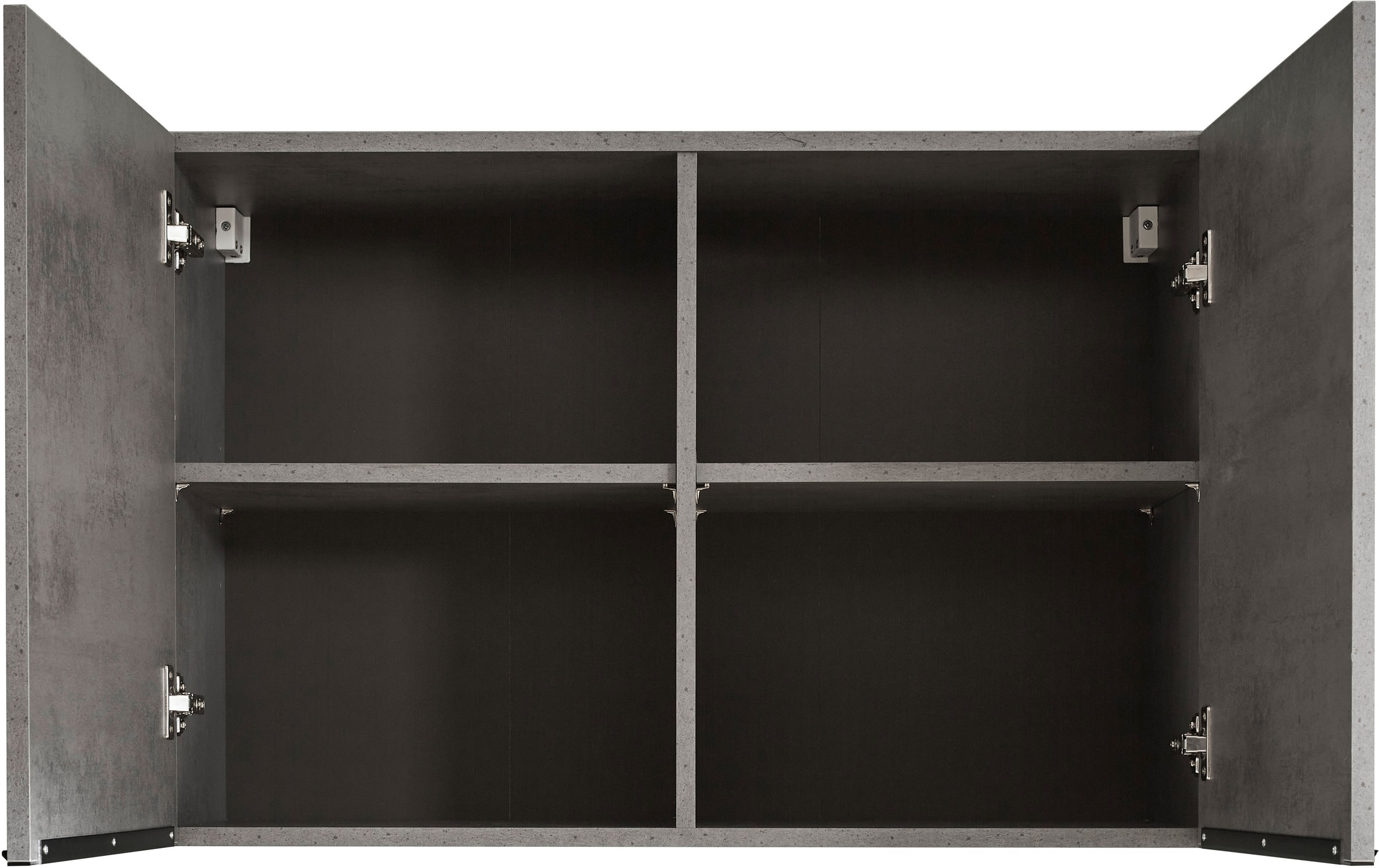 BASIC by Balculina Armoire suspendue »Sanibel Küchenschrank, Küchenhängeschrank BxHxT 90 x 60 x 35 cm« 1 cuis tlg. Largeur 90 cm, revêtement mélaminé, 2 portes et 2 étagères