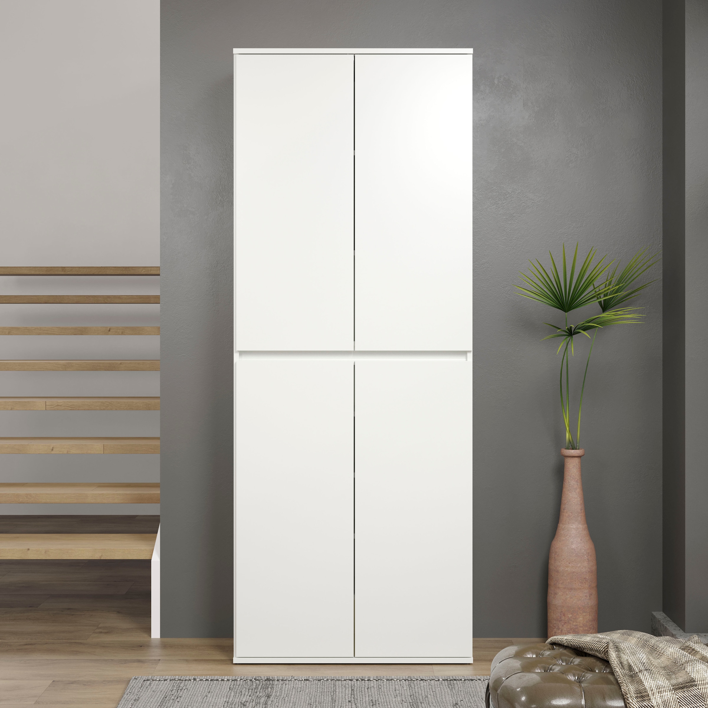Image of Home affaire Mehrzweckschrank "Novara" Mehrzweckschrank mit Kleiderstange - (B/T/H) nach Wahl 37-74/34/191 cm