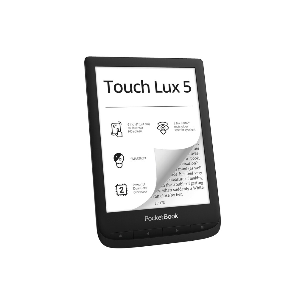 PocketBook E-Book »Touch Lux 5 Schwarz«, (Linux)