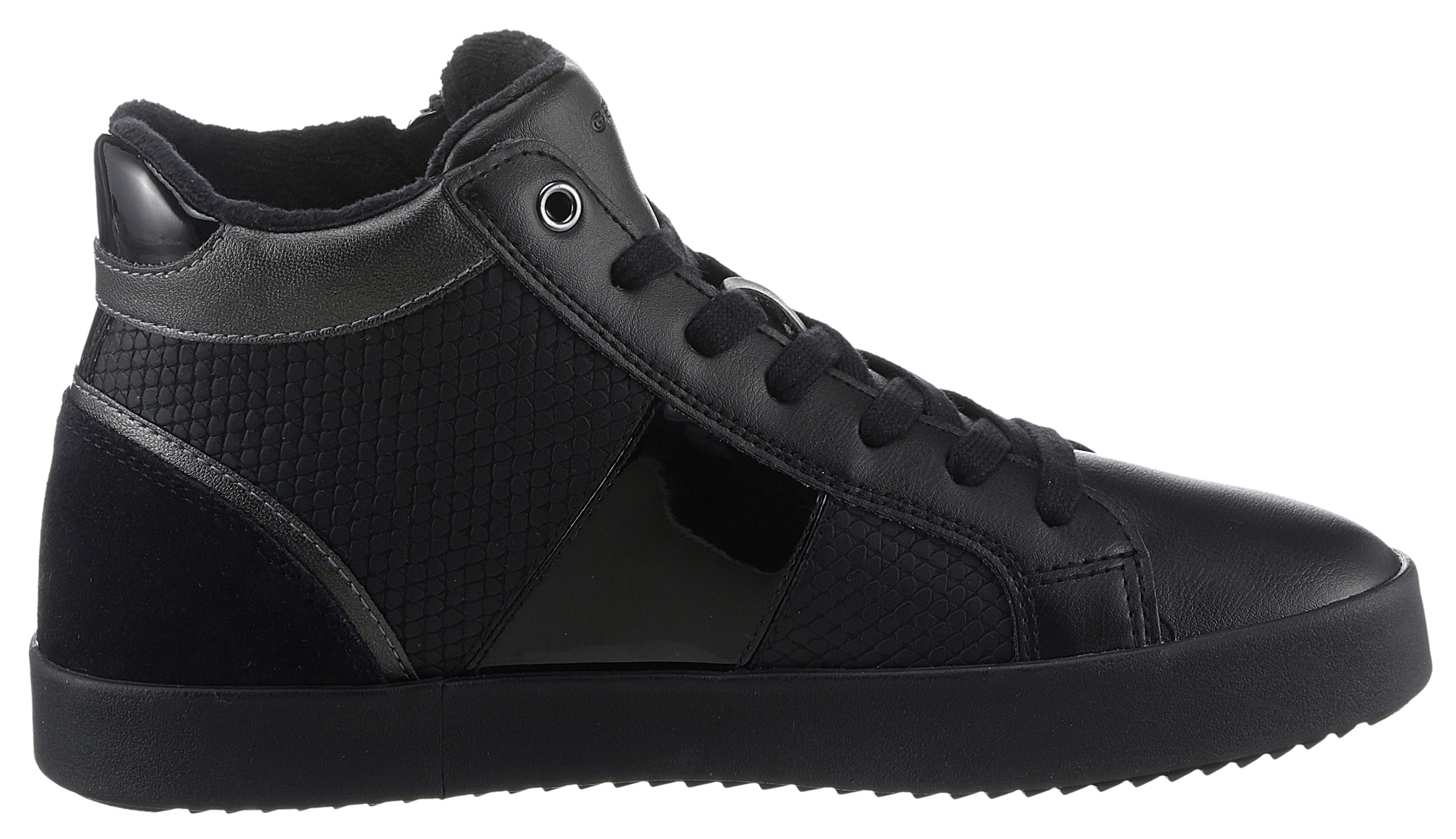 Geox Sneaker »D BLOMIEE F«, High Top Sneaker, Schnürboots mit praktischem Aussenreissverschluss
