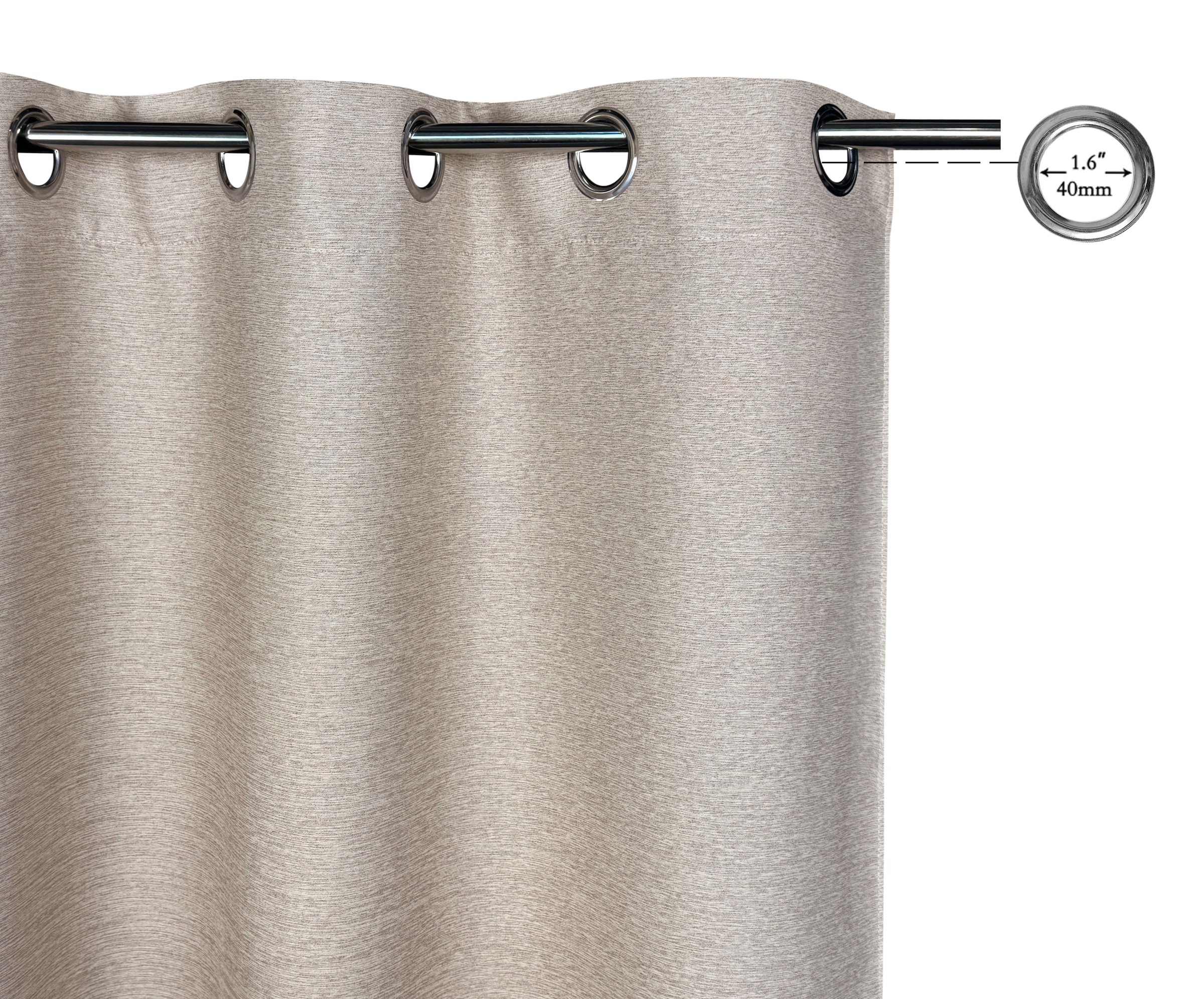 my home Rideau occultant »Fleuriss« Oeillets 1 cuis tlg. Wohnzimmer, Schlafzimmer, Arbeitszimmer, Kinderzimmer, modern