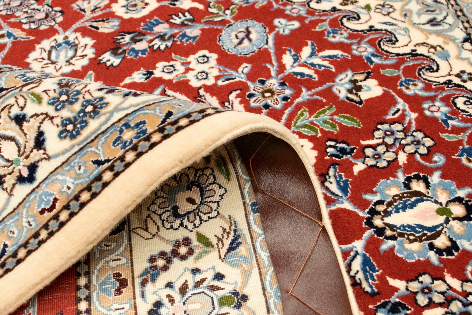morgenland Teppich »Nain 6la Teppich handgeknüpft terrakotta«, rechteckig, handgeknüpft