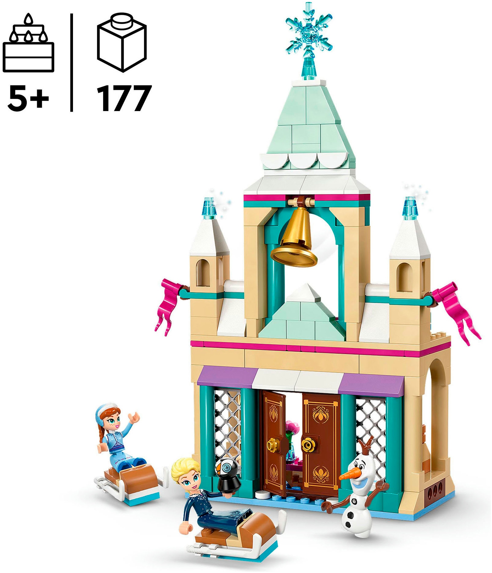 LEGO® Pions de construction »Das Arendelle Schloss (43265), LEGO Disney Princess« Made in Europe