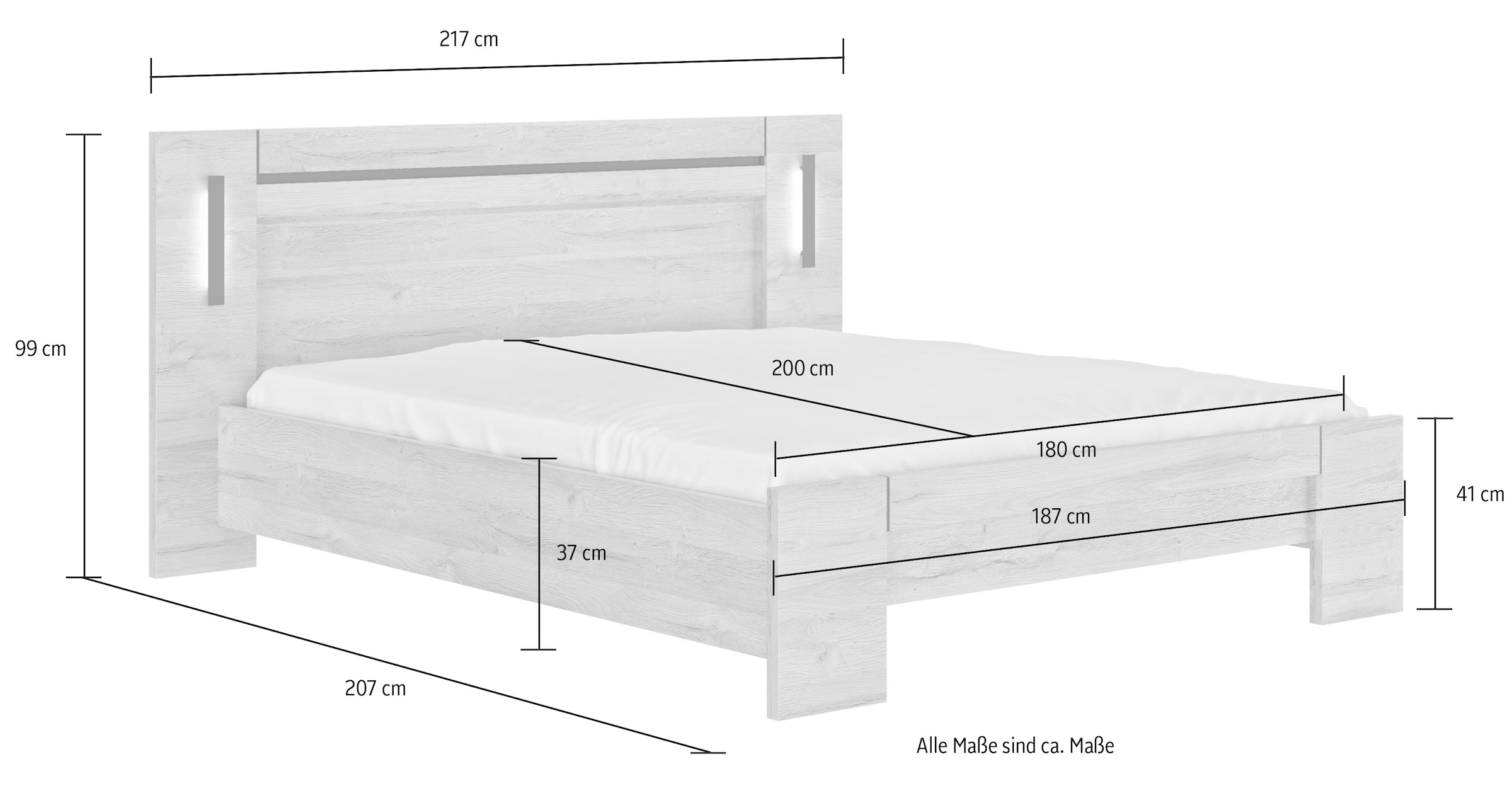 Gami Schlafzimmer-Set »Sofia«, (4 tlg.)