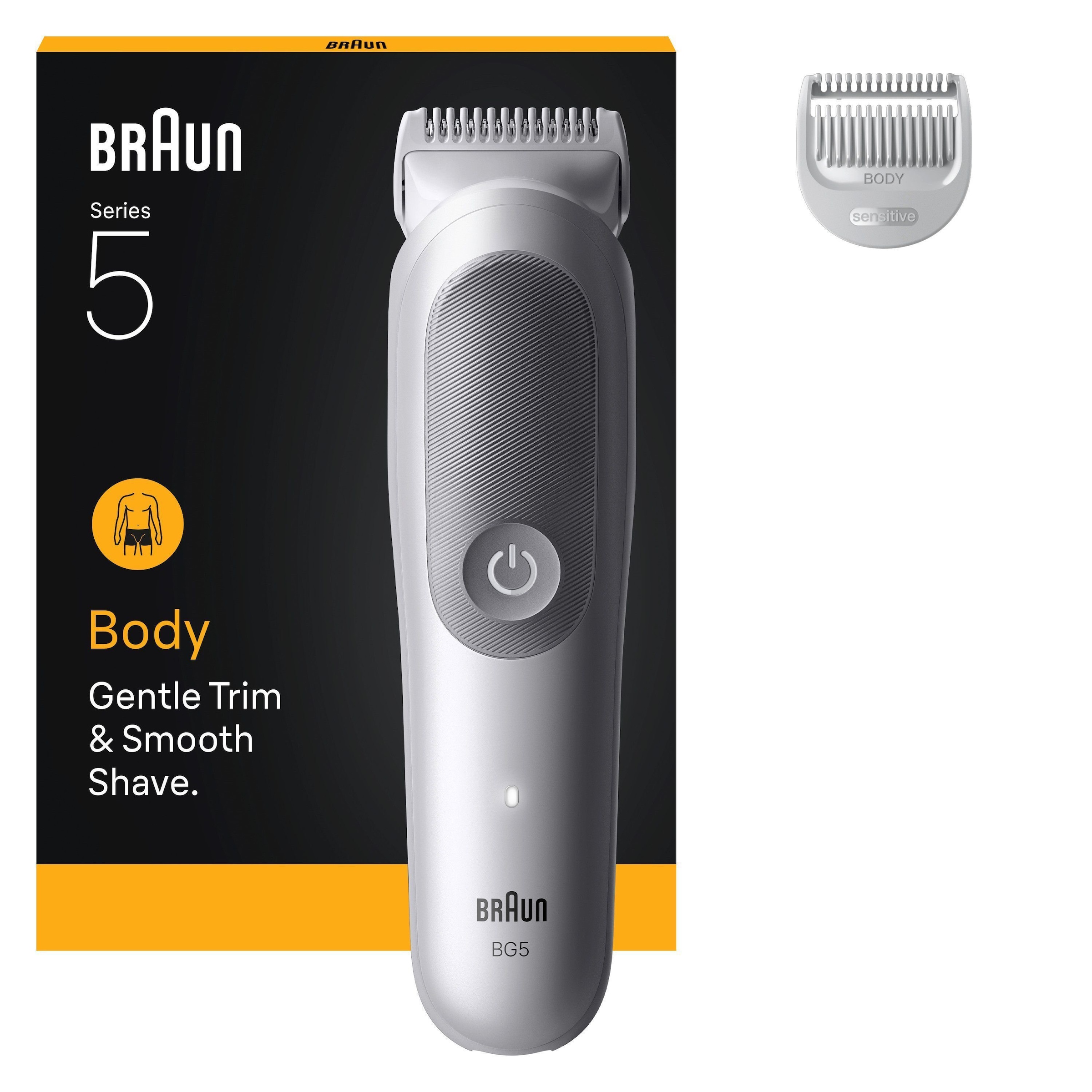 Image of Braun Haarschneider "Body Groomer BG5500" Trimmen für empfindliche Bereiche, 100 Min Akkulaufzeit, wasserdicht
