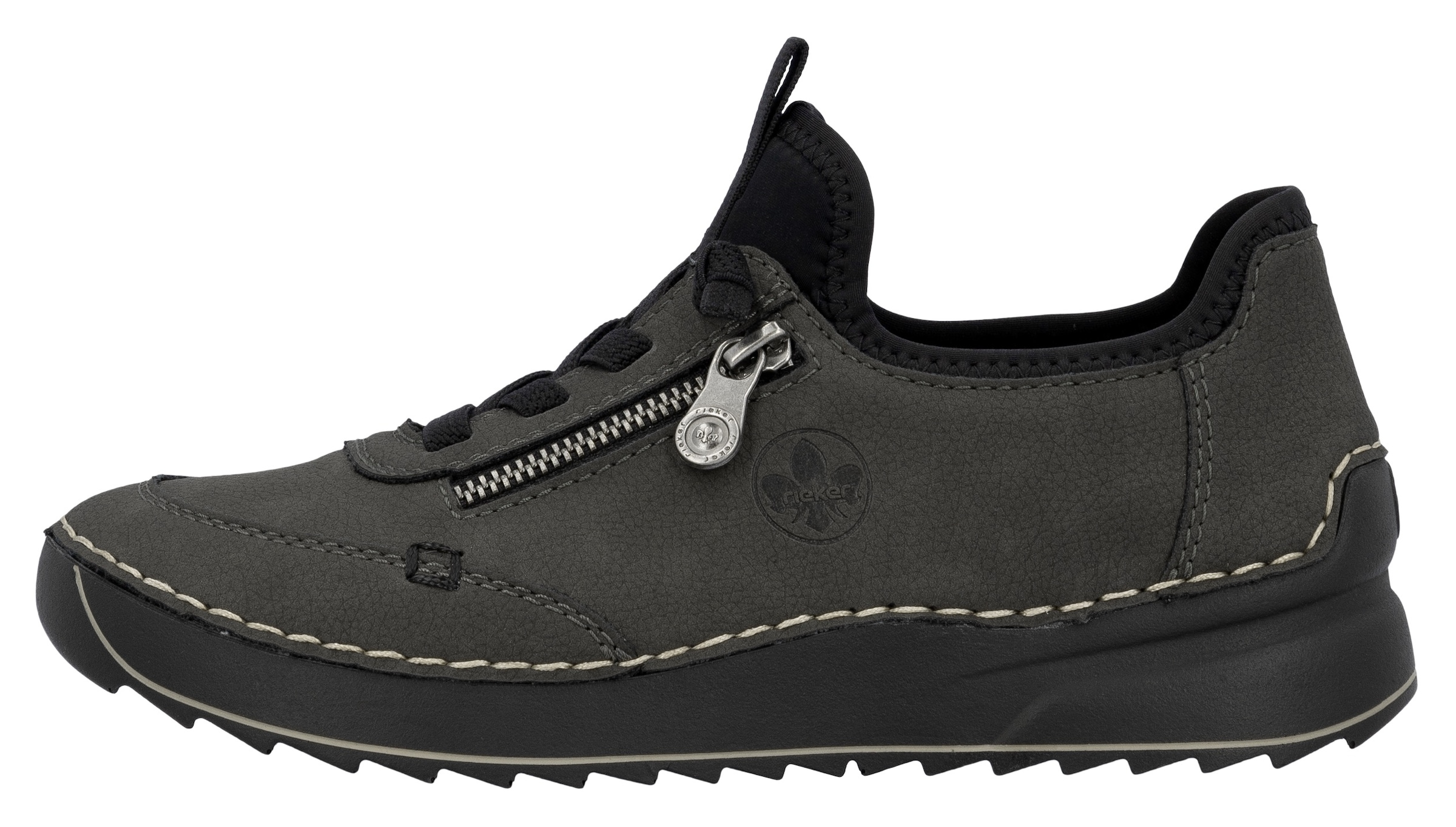 Rieker Sneaker, Schnürschuh, Halbschuh, Slipper mit Kontrastnaht