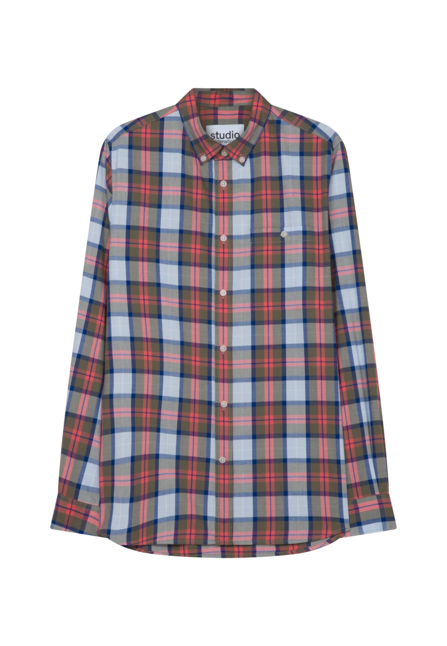 studio seidensticker Businesshemd »Studio«, Regular Langarm Button-Down-Kragen Karo