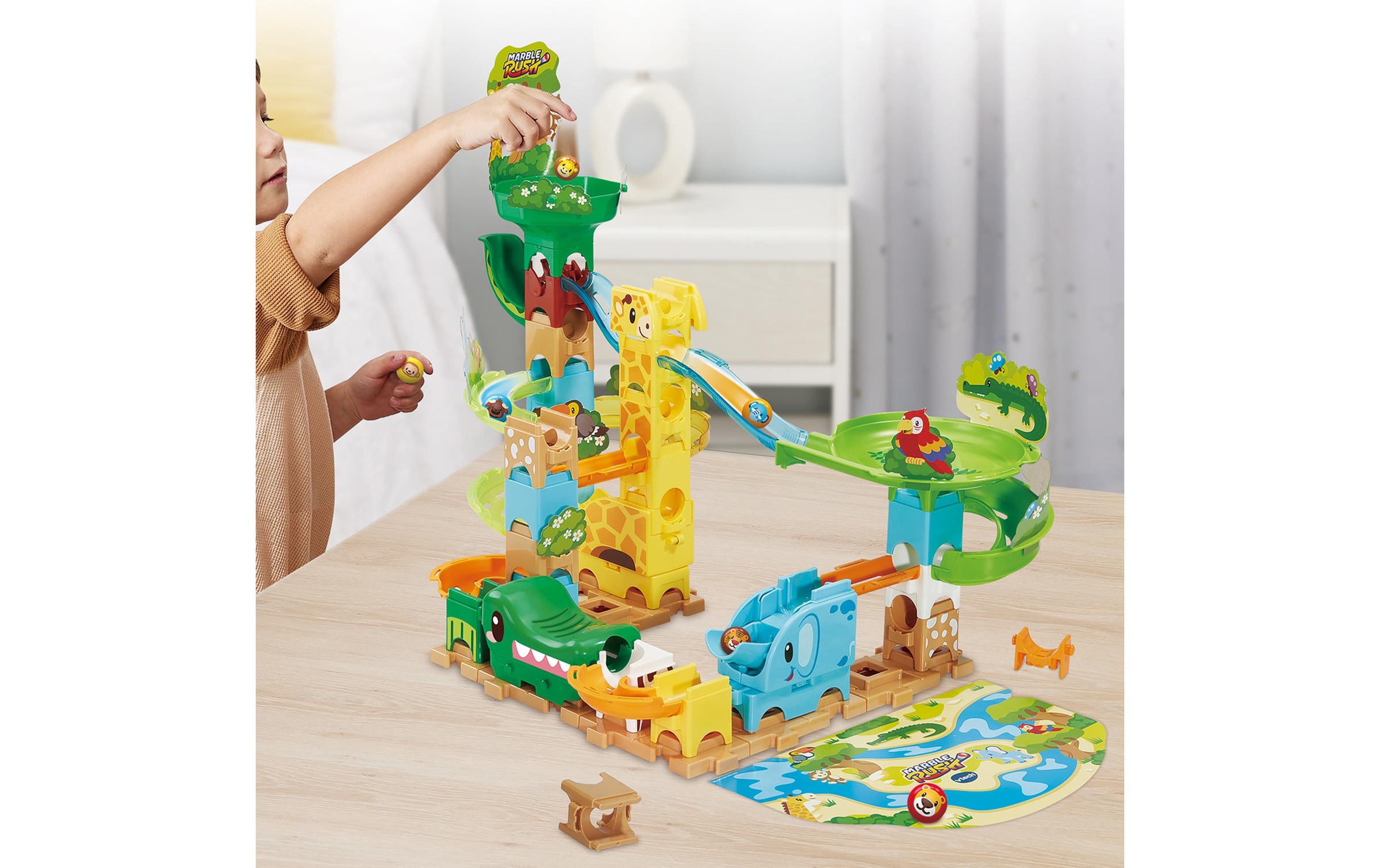 Vtech® Piste de billes »Marble Rush Junior Animal Set J100 -FR-«