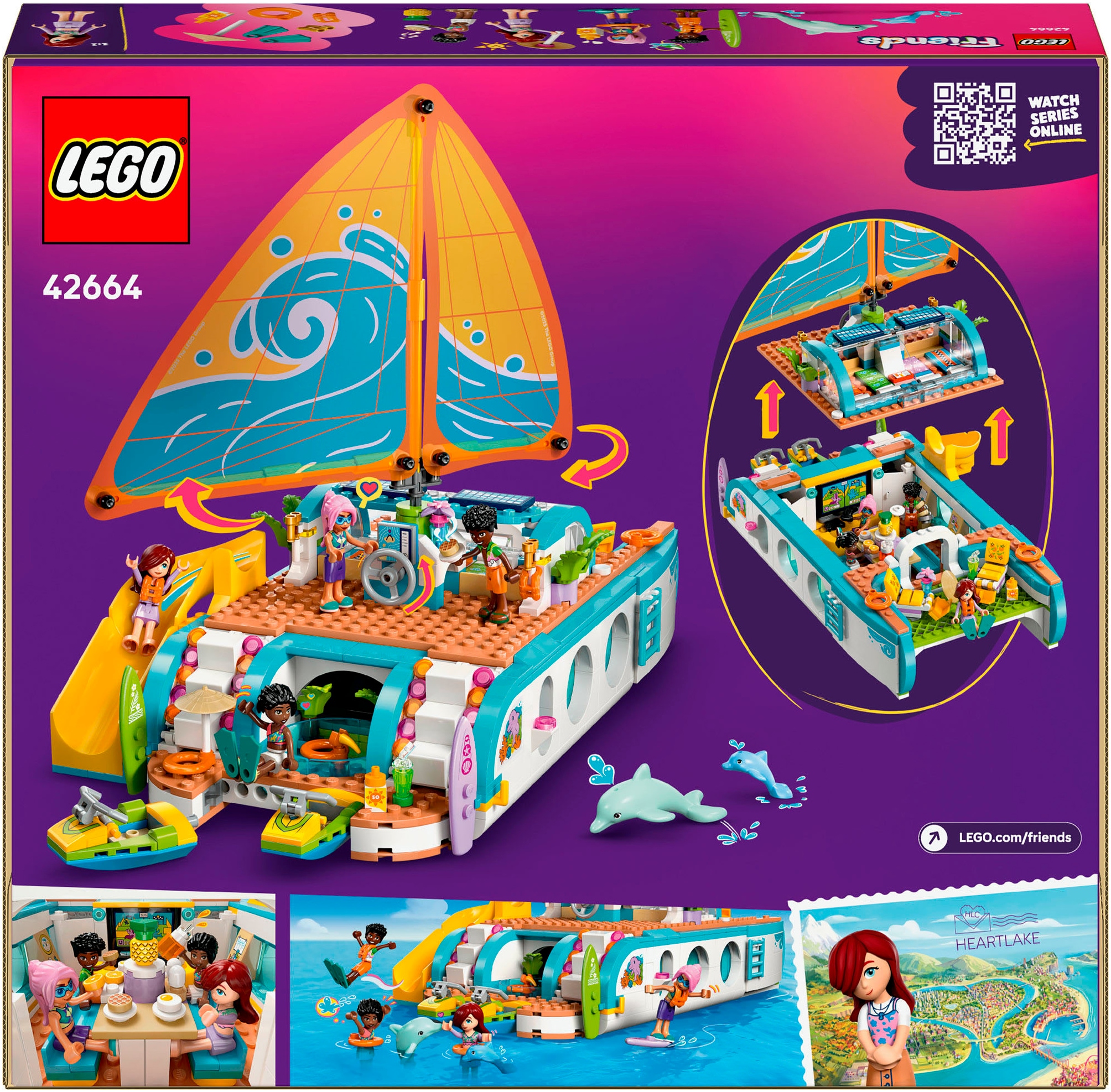LEGO® Konstruktionsspielsteine »Segelabenteuer (42664), LEGO Friends« Made in Europe