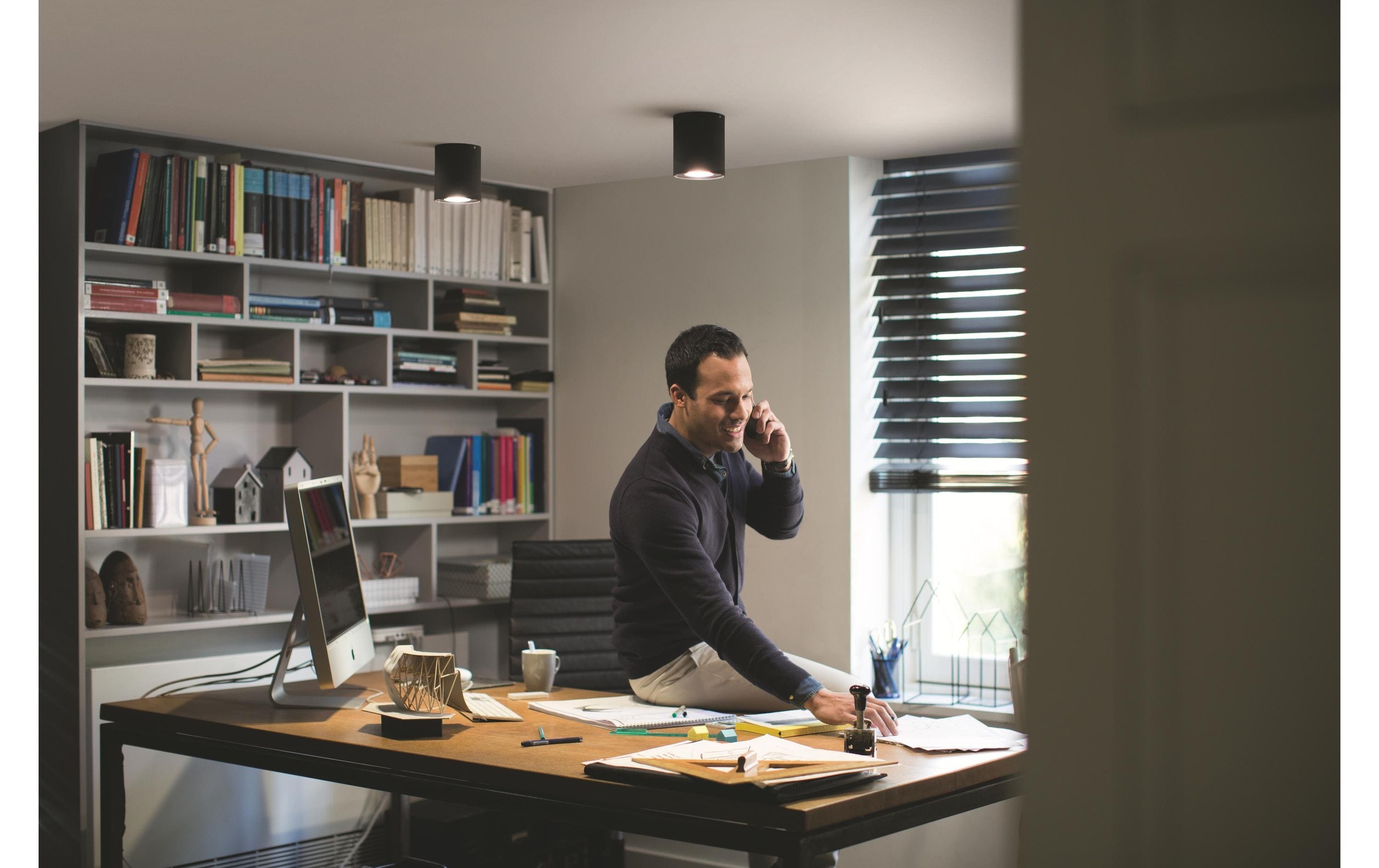 Philips Hue LED Deckenleuchte »Pillar inkl. Dimmschalter GU10«, Leuchtmittel GU10 | LED wechselbar