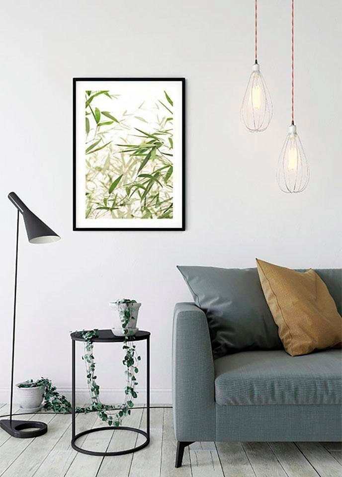 Komar Poster »Bamboo Leaves«, Pflanzen-Blätter, (1 St.), Kinderzimmer, Schlafzimmer, Wohnzimmer