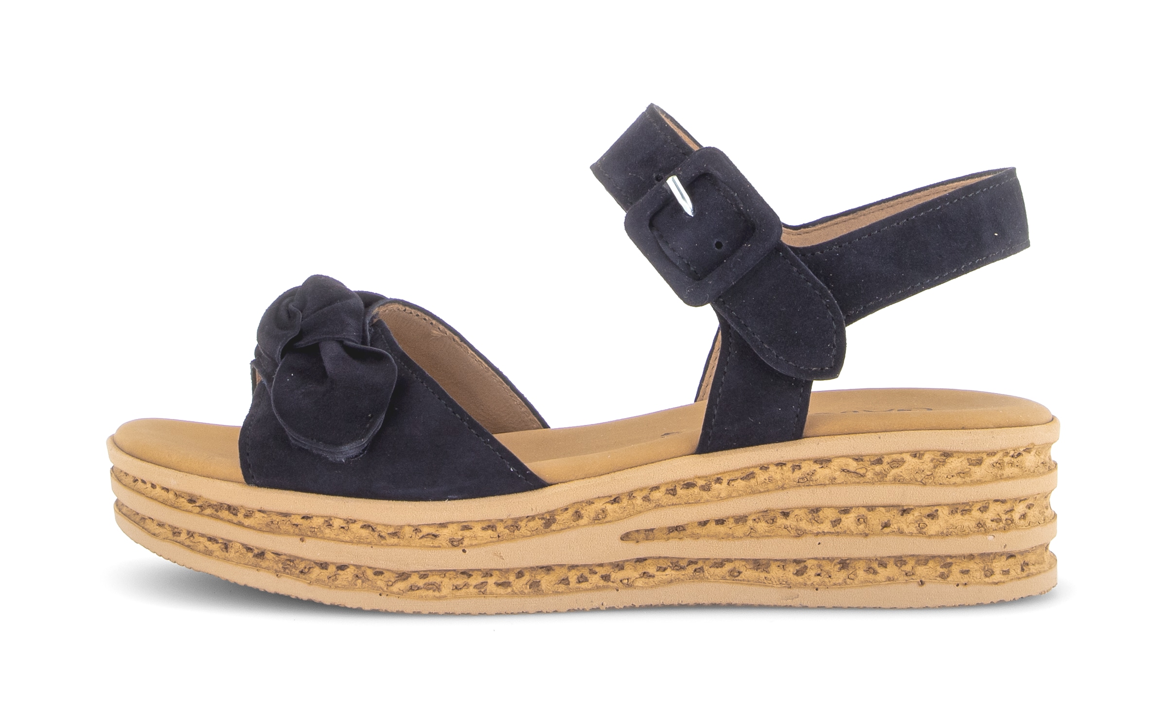 Gabor Keilsandalette  , Sommerschuh, Riemchensandale mit praktischen Klettverschlüssen