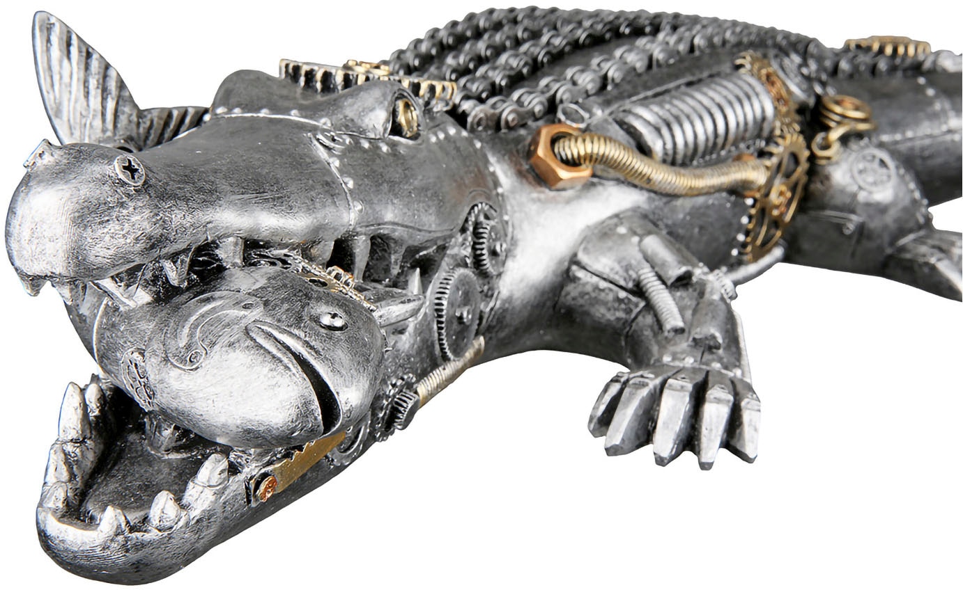 Casablanca by Gilde Tierfigur »Skulptur "Steampunk crocodile"«