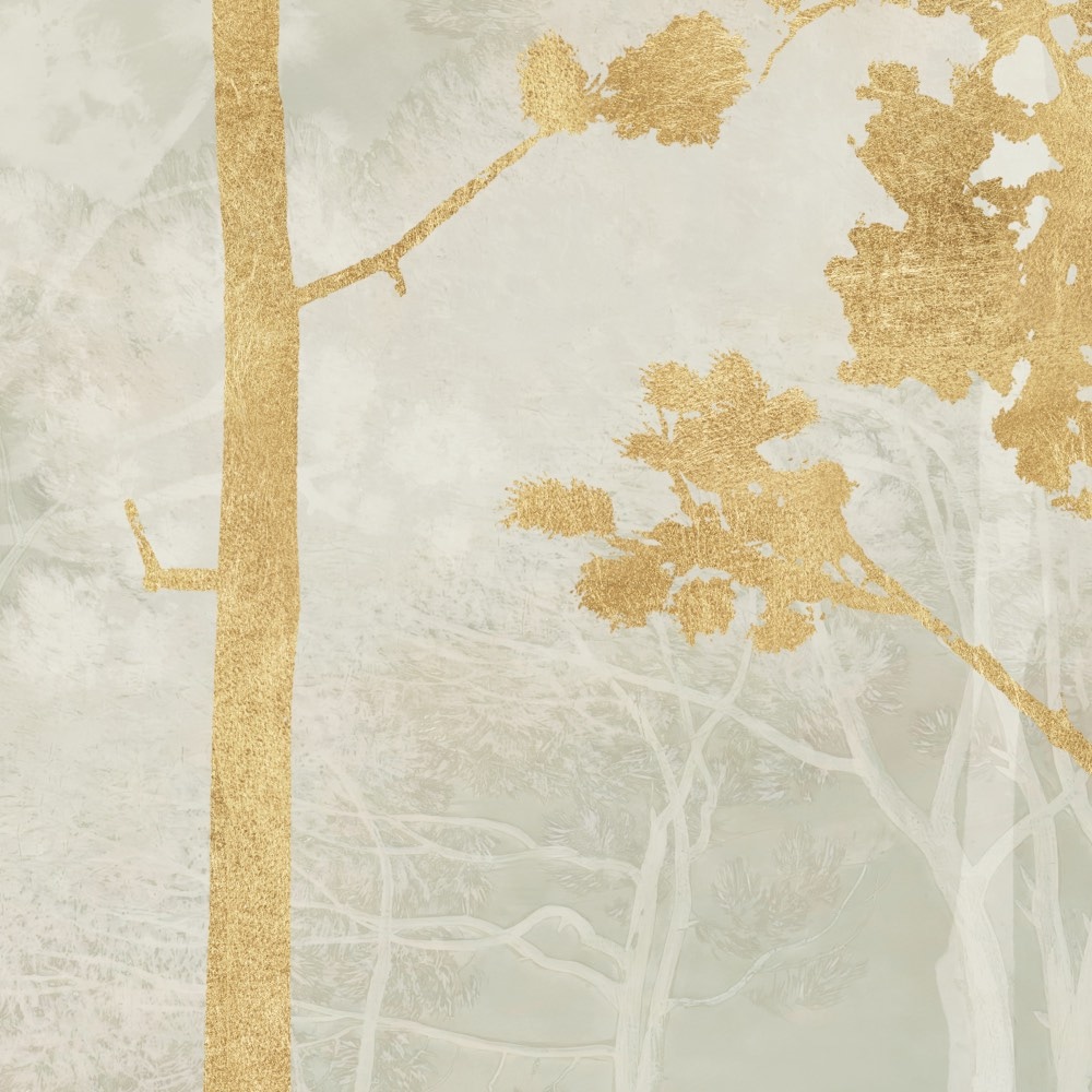 Komar Fototapete »Vlies Fototapete - Golden Pines - Grösse 400 x 250 cm« Motiv | bedruckt glatt