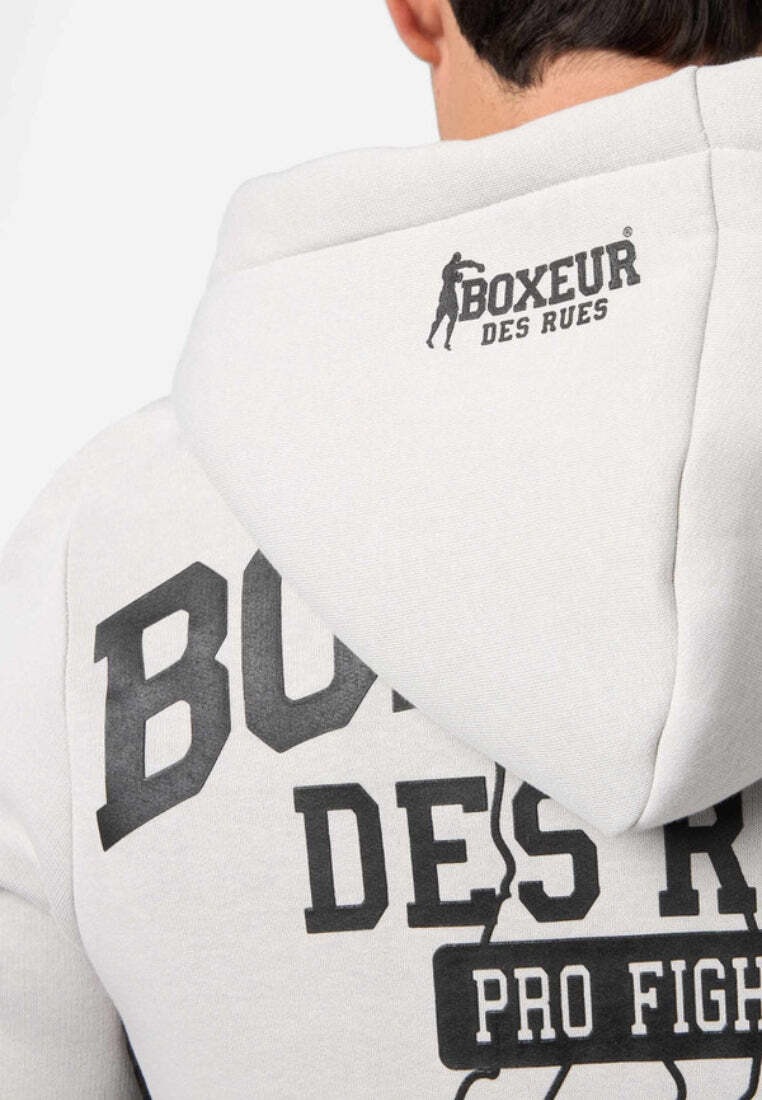 BOXEUR DES RUES Kapuzensweatjacke »BOXEUR DES RUES Kapuzenpullover Hooded Full Zip Sweatshirt«