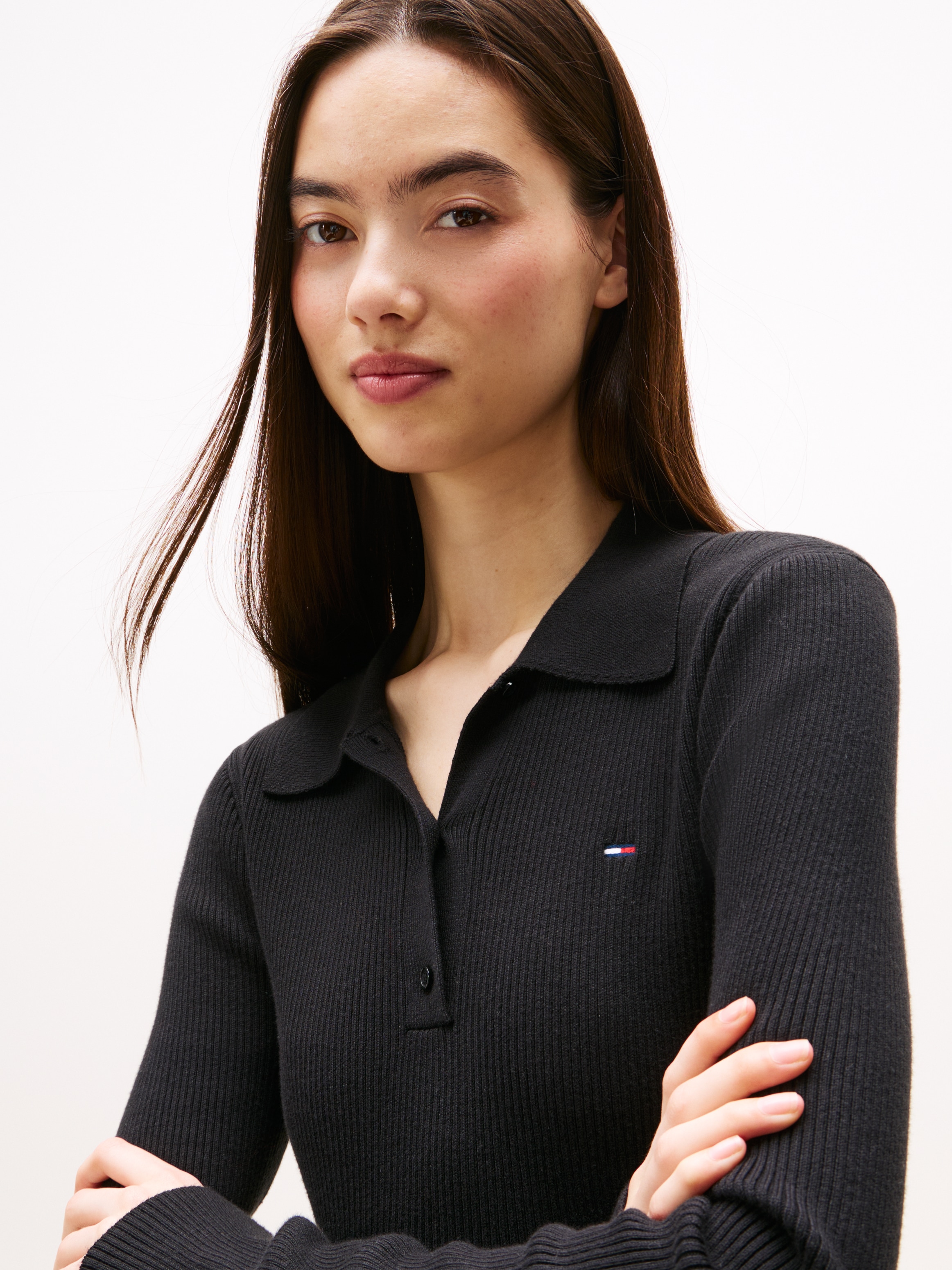 Tommy Jeans Polokragenpullover »TJW ESSENTIAL POLO LS SWEATER«