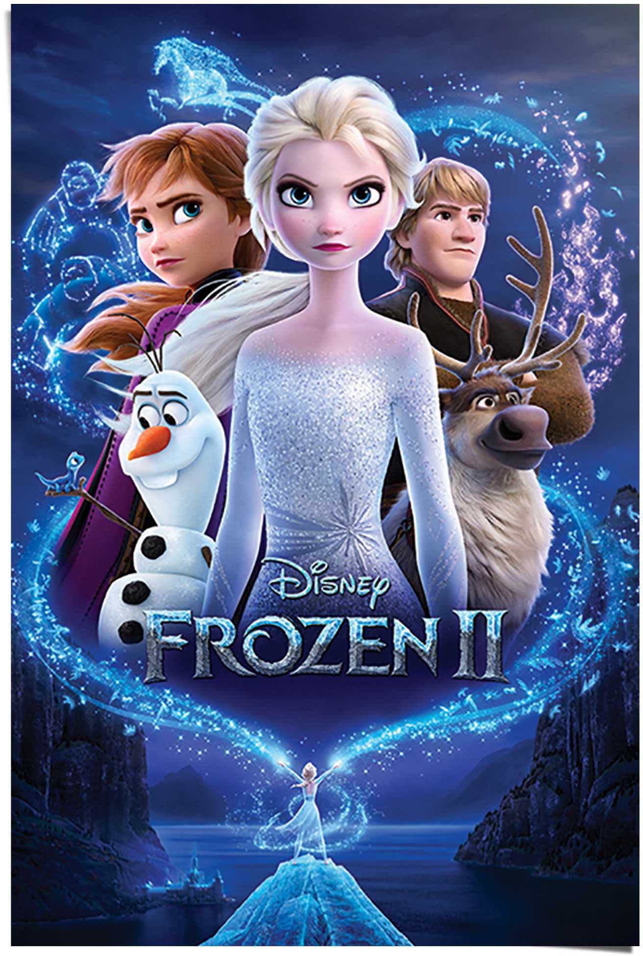 Verkaufsvolumen Reinders! Poster »Frozen 2 Filmplakat Disney St.) kaufen - Elsa - (1 - bequem Anna«