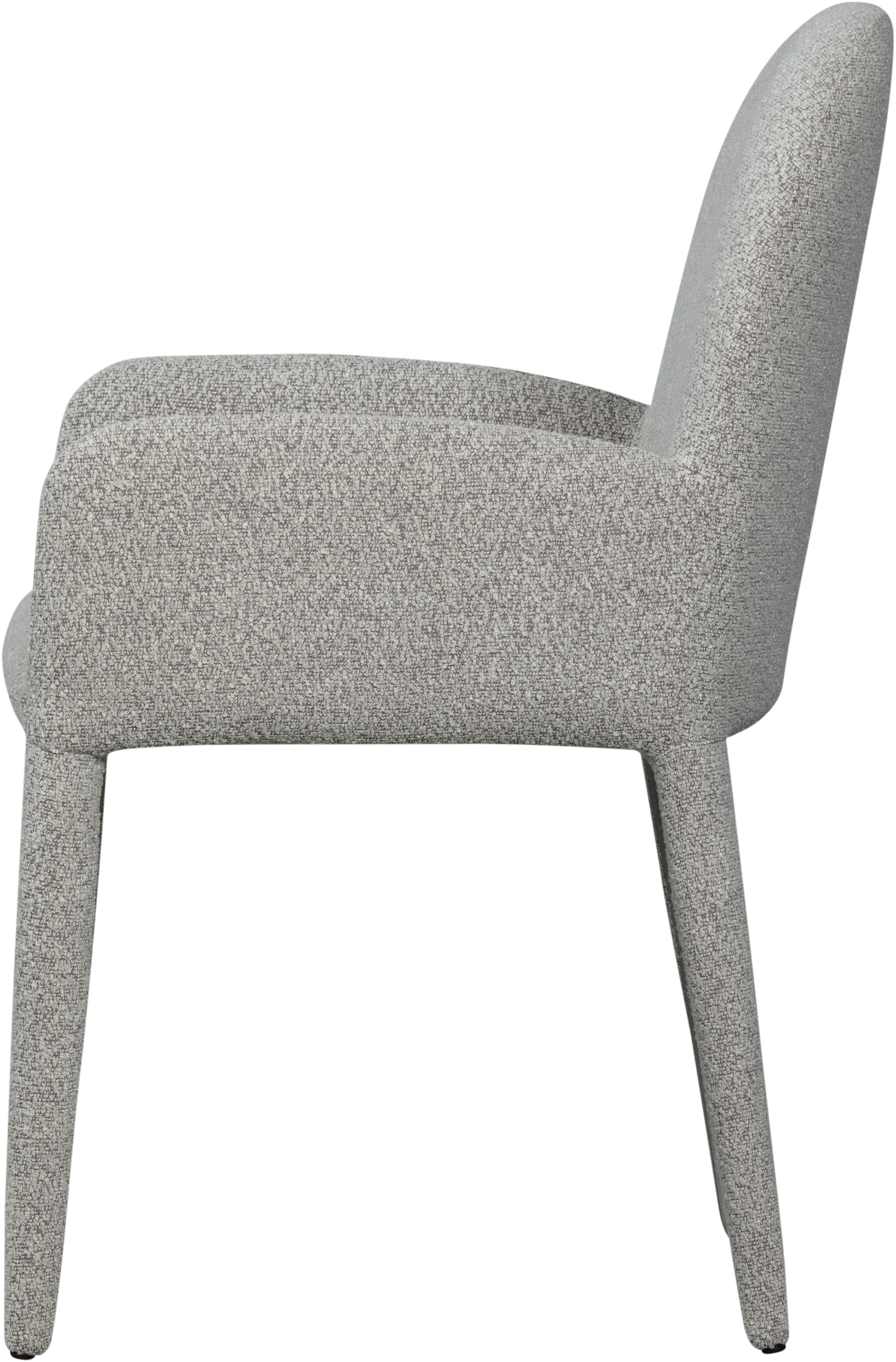 WOOOD Chaise de salle à manger »Elegance Bouclé-Bezug mit 3D-Melange-Effekt, H 83 x B 54 x T 57 cm« () capacité de charge 120 kg, livré monté, bonne résistance à l'usure