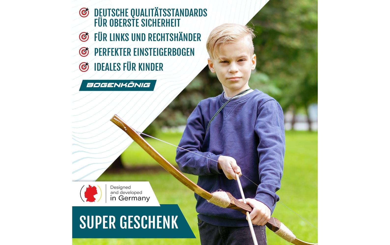   Kit d'arc pour enfants »Bogenkönig 10-teilig«